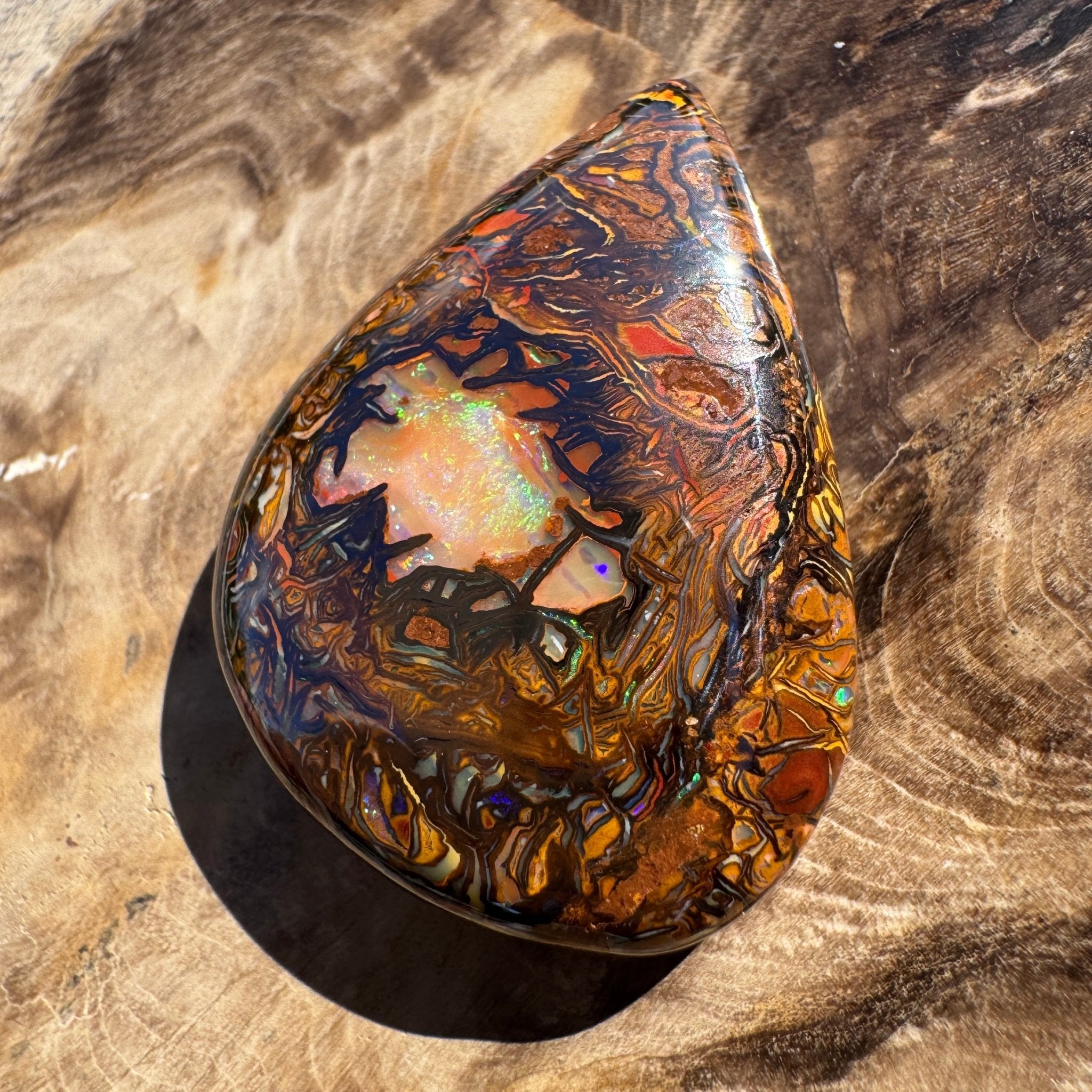 63ct Queensland Boulder Opal | Solid Australian Opal | Hand-Cut