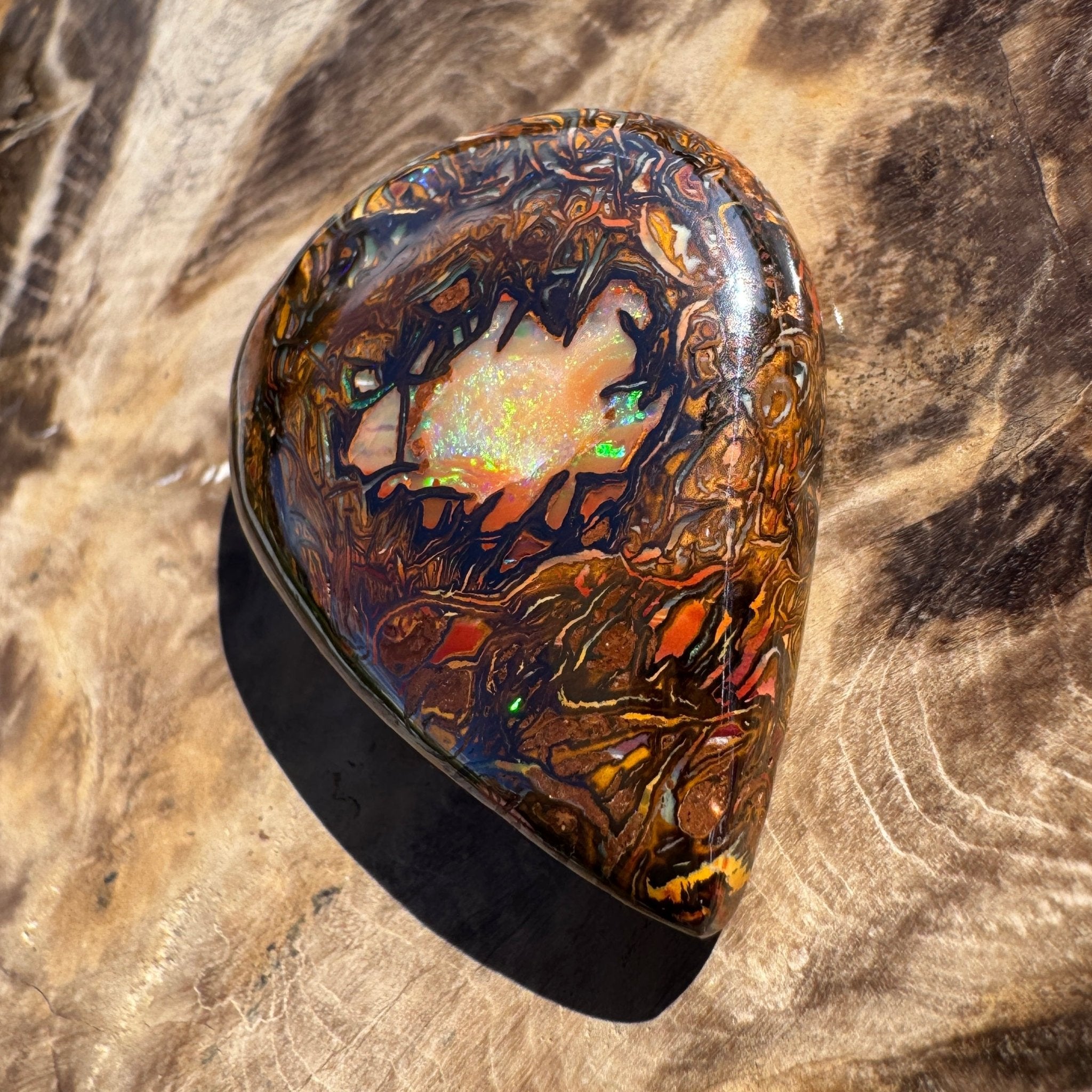 63ct Queensland Boulder Opal | Solid Australian Opal | Hand-Cut