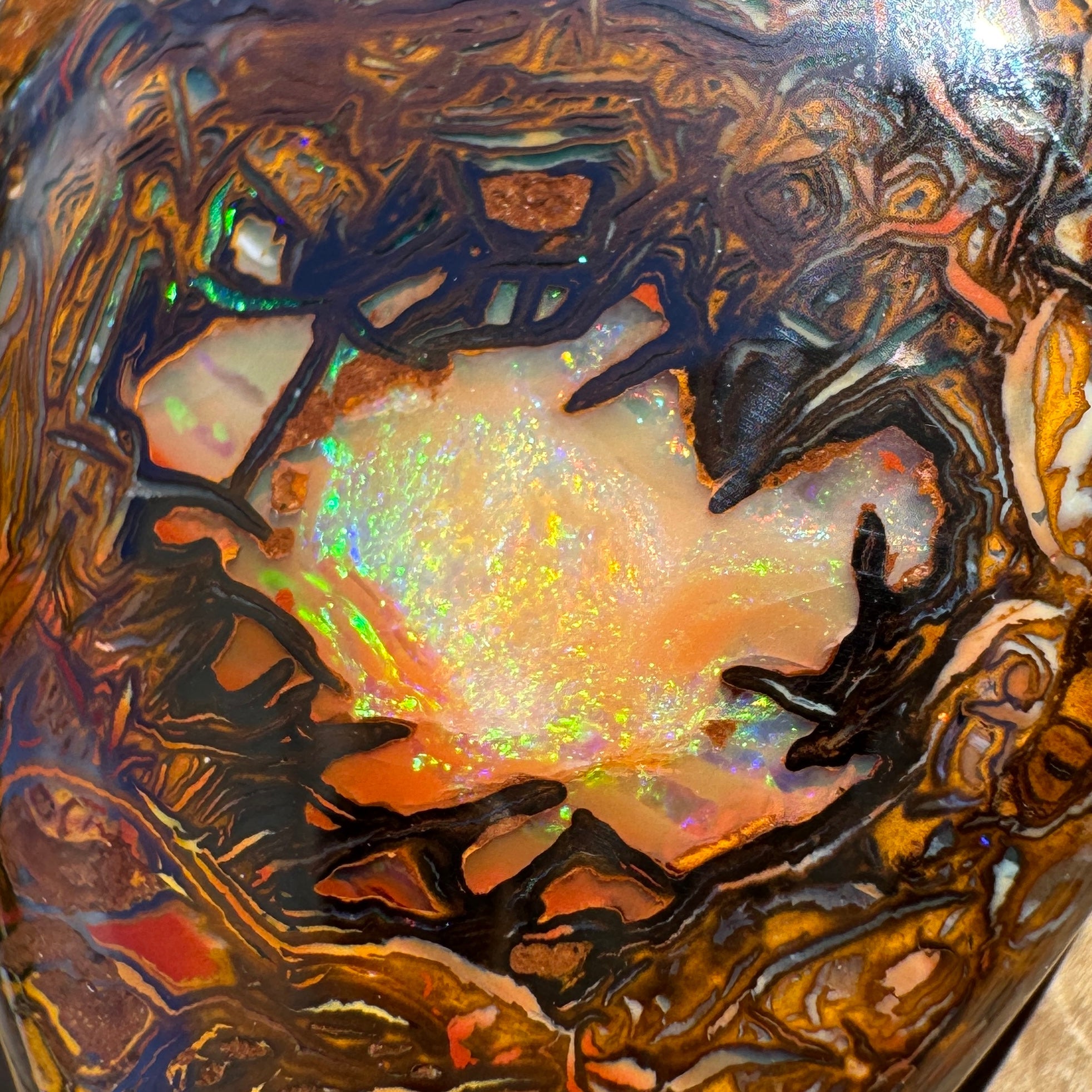 63ct Queensland Boulder Opal | Solid Australian Opal | Hand-Cut