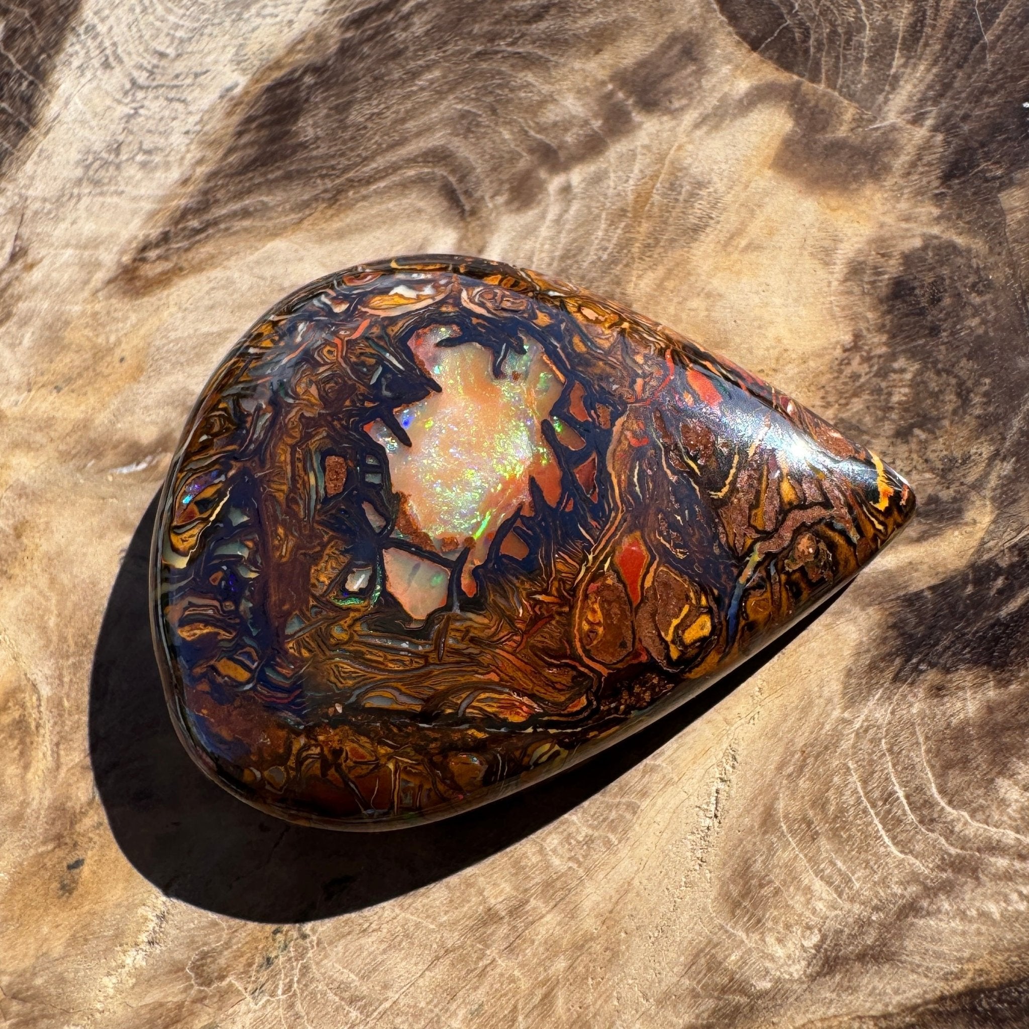 63ct Queensland Boulder Opal | Solid Australian Opal | Hand-Cut