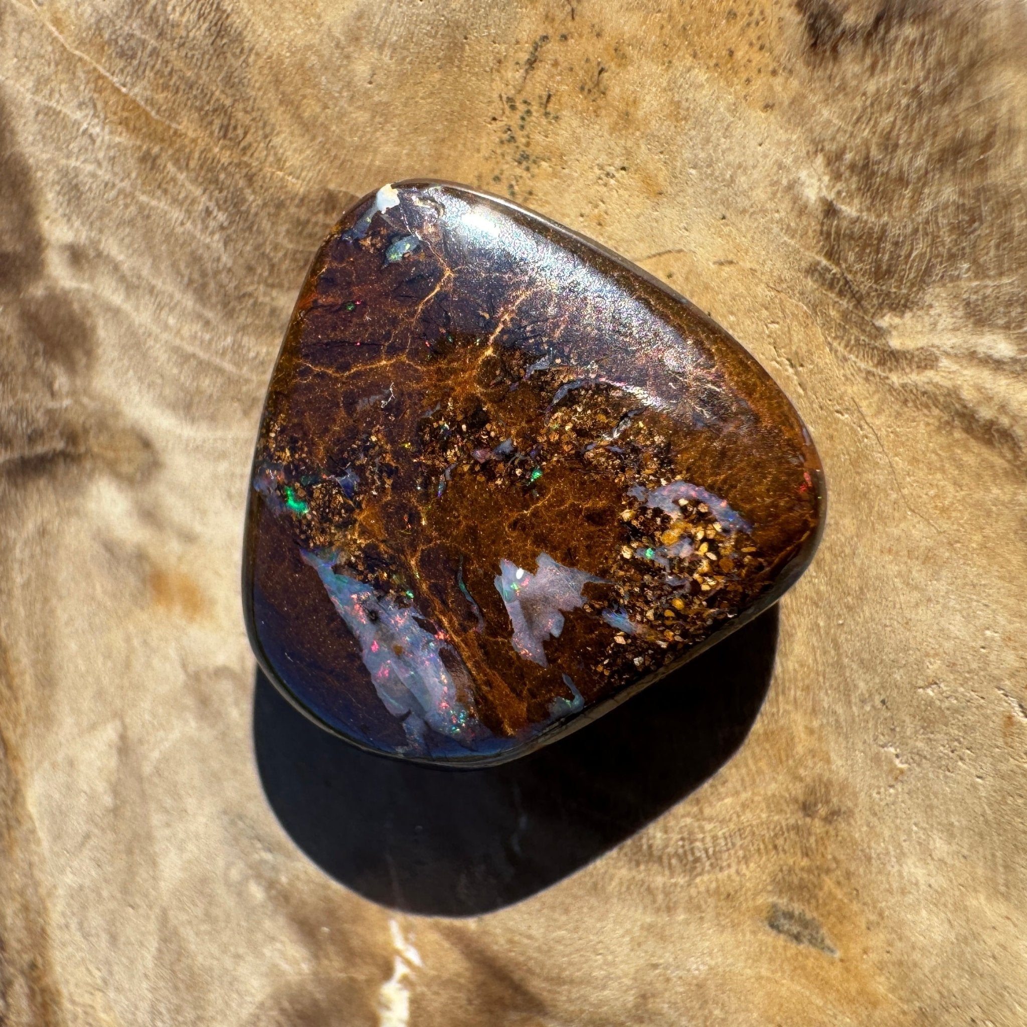 6.4ct Queensland Boulder Opal | Solid Australian Opal | Hand-Cut