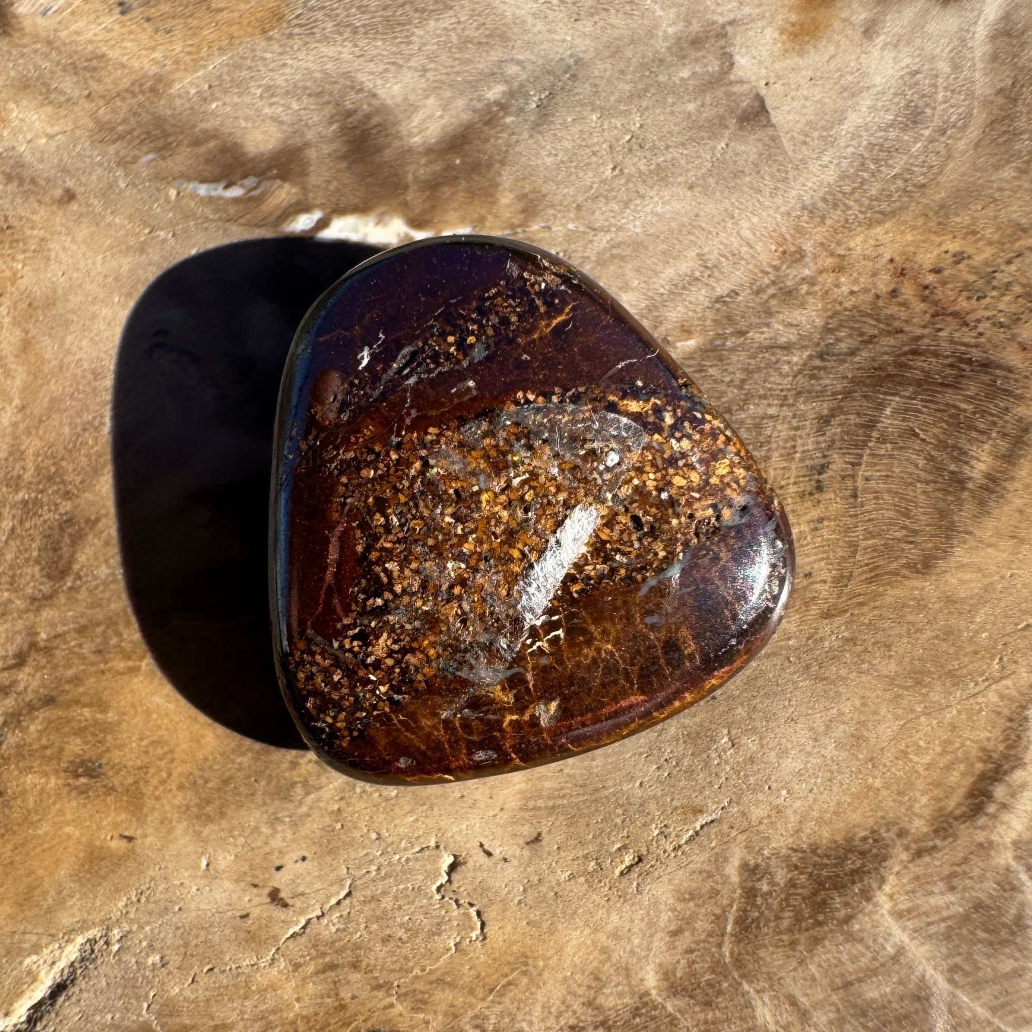 6.4ct Queensland Boulder Opal | Solid Australian Opal | Hand-Cut
