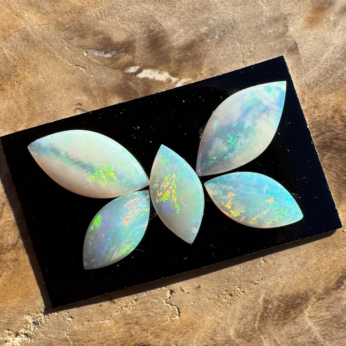 1.8ct Coober Pedy Opal Butterfly Set | Solid Australian Opal | Hand-Cut