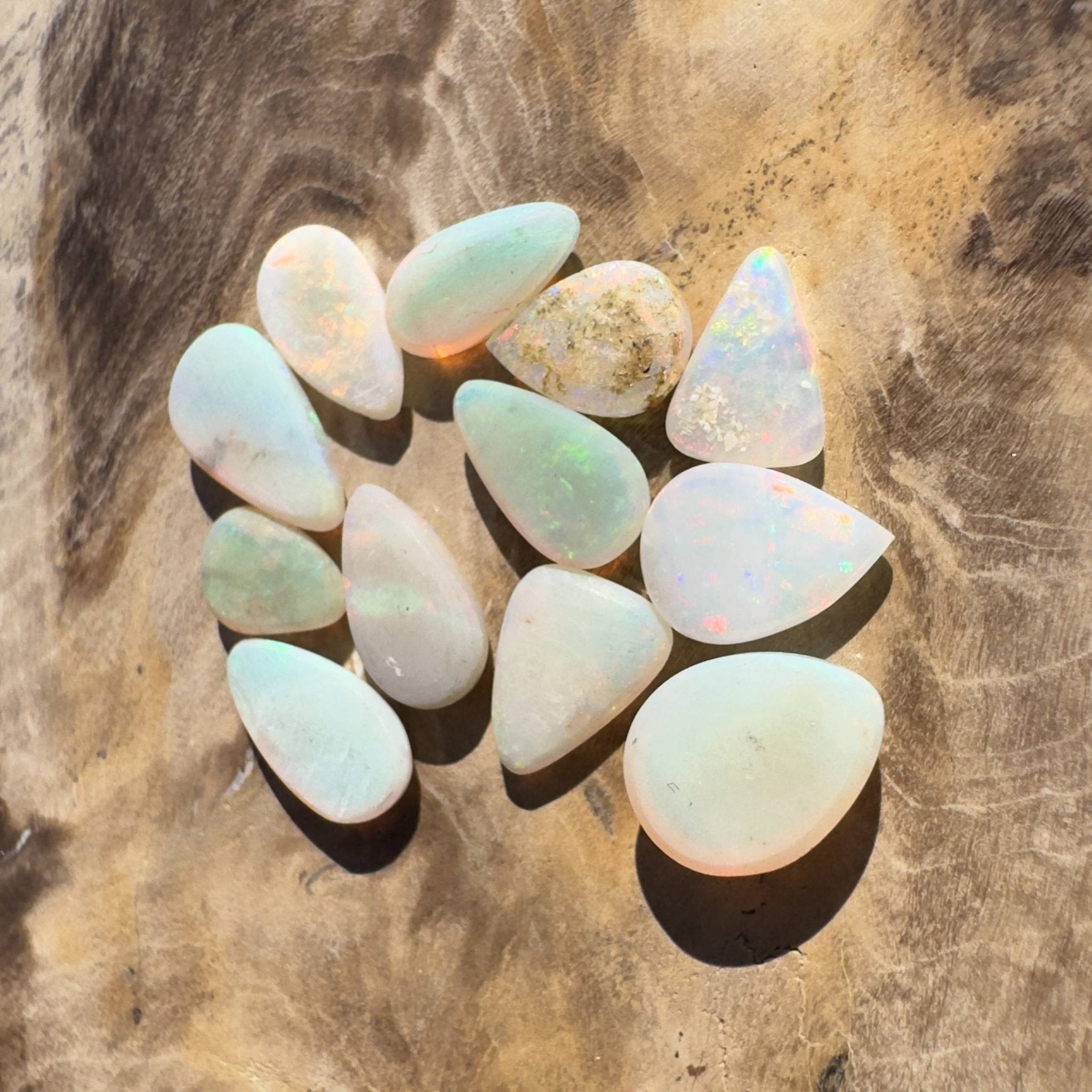 6.5CT Hand - cut Solid Australian Coober Pedy Opal Parcel