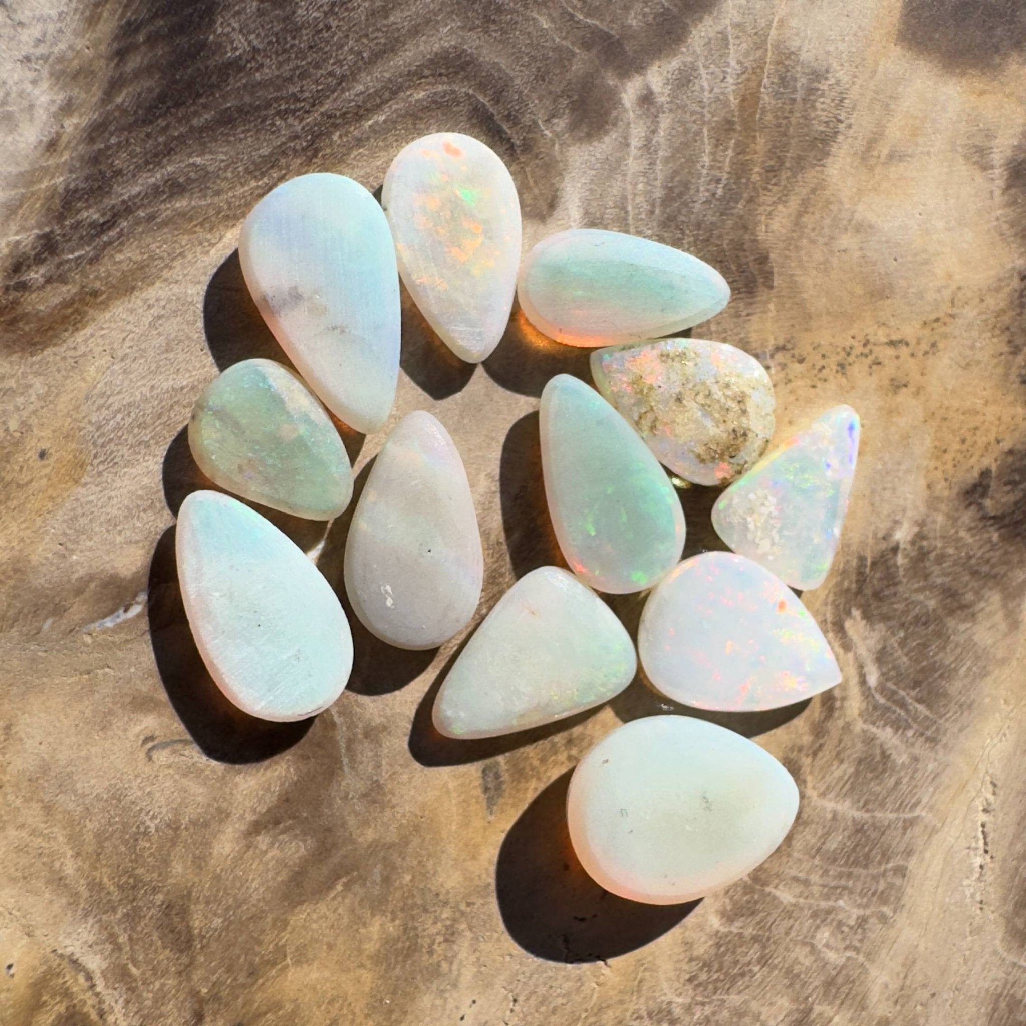 6.5CT Hand - cut Solid Australian Coober Pedy Opal Parcel