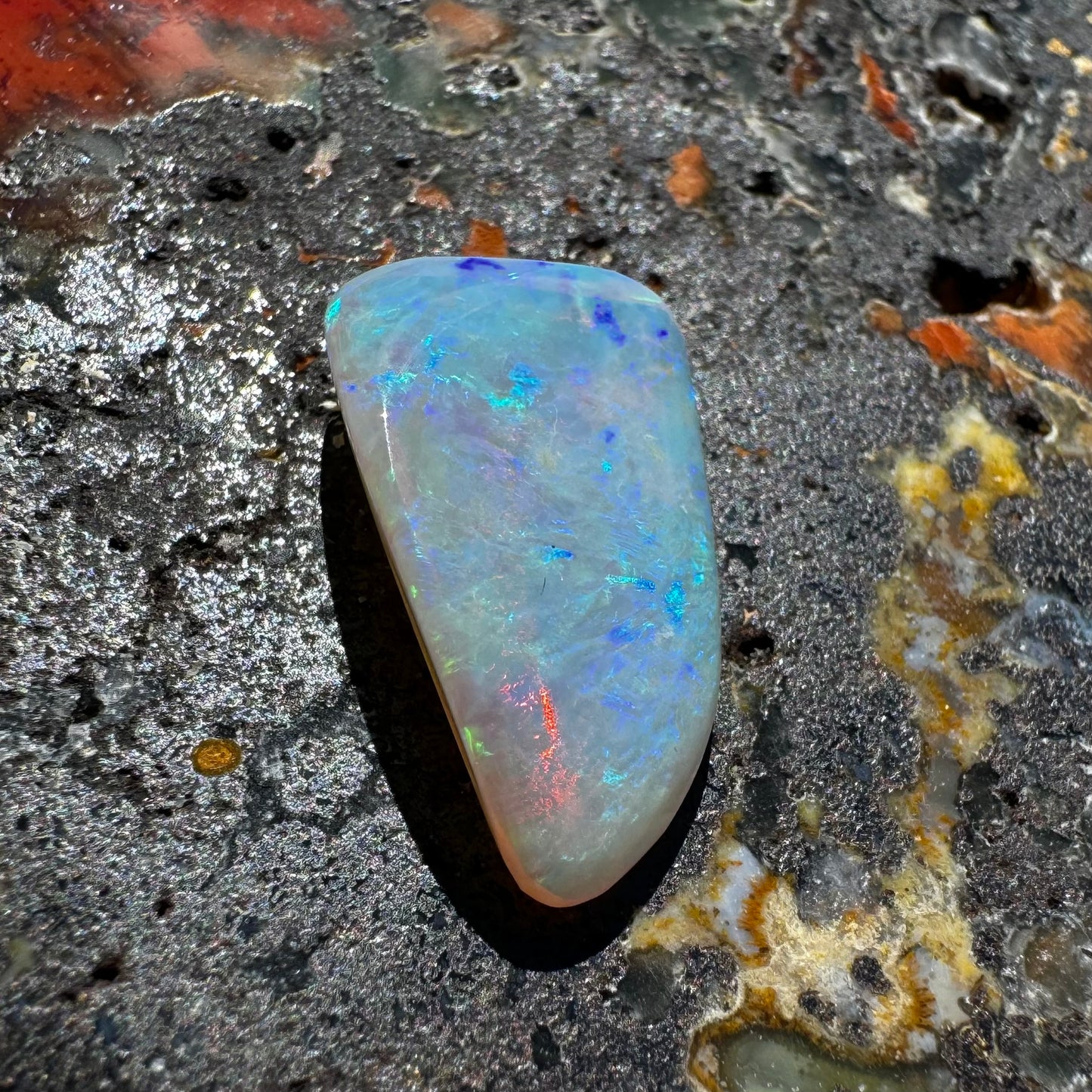 Lightning Ridge Crystal Opal 7.8carat Solid Hand-Cut Luxury - Iona Opal Australia