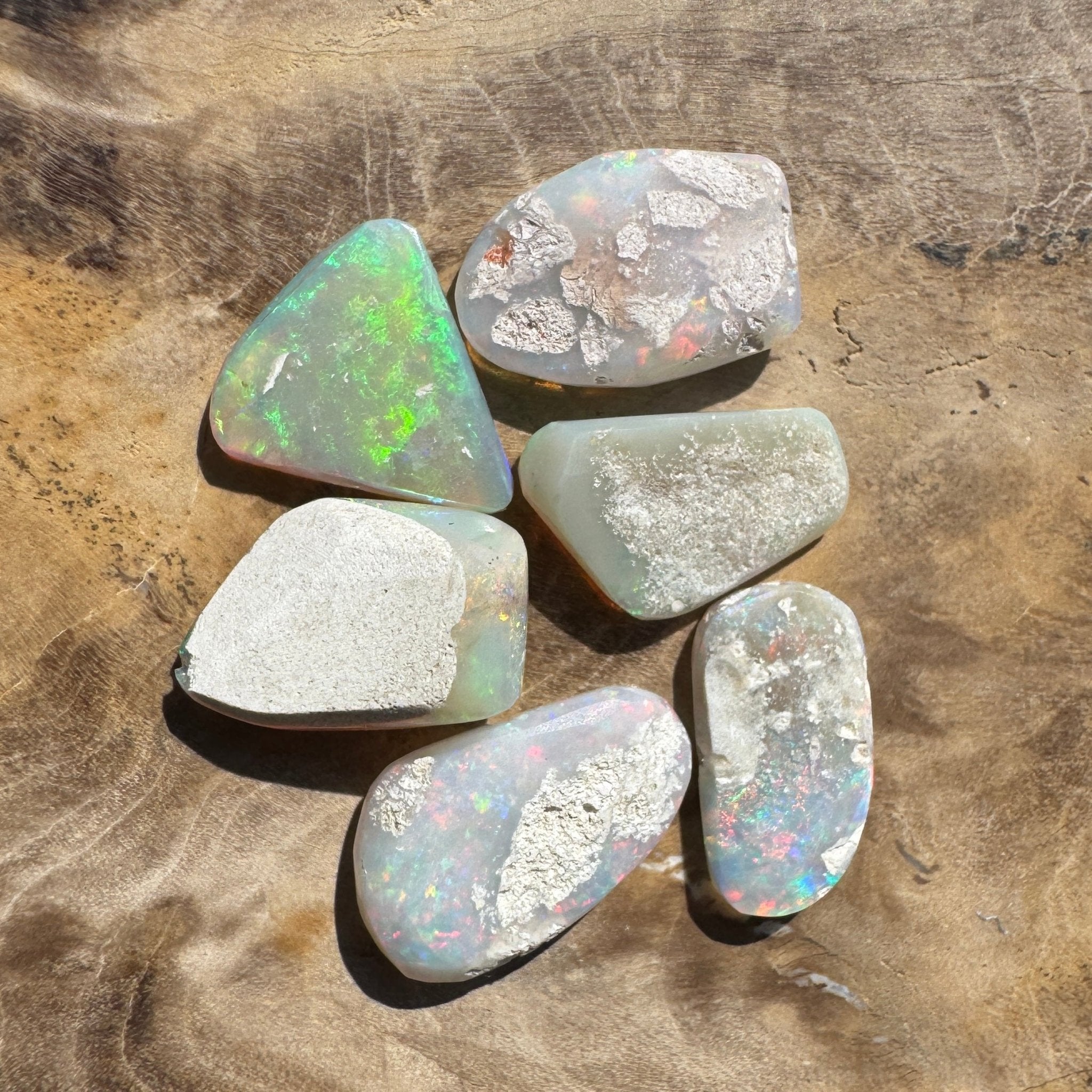 6.9ct Hand - cut Solid Coober Pedy Opal Parcel