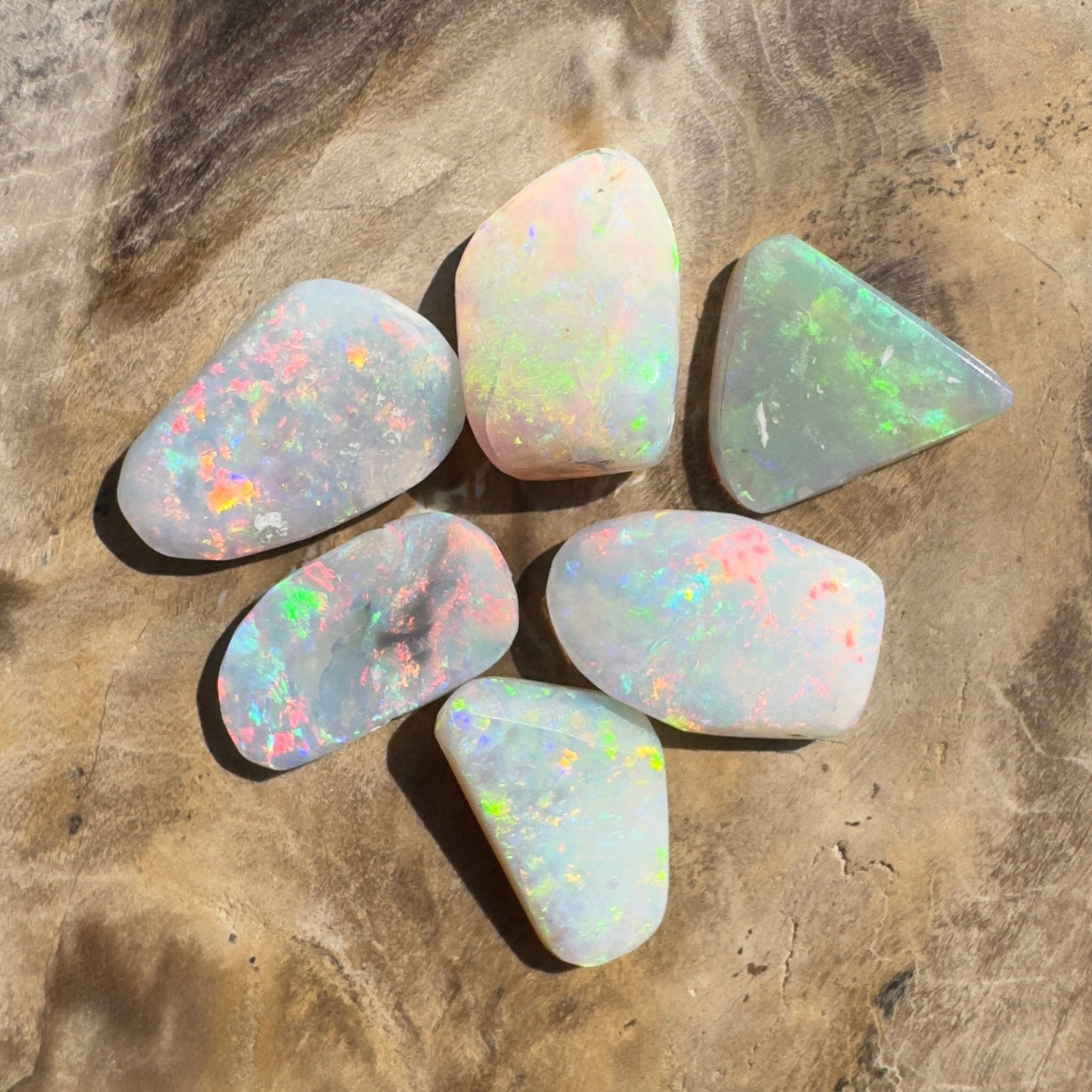 6.9ct Hand - cut Solid Coober Pedy Opal Parcel