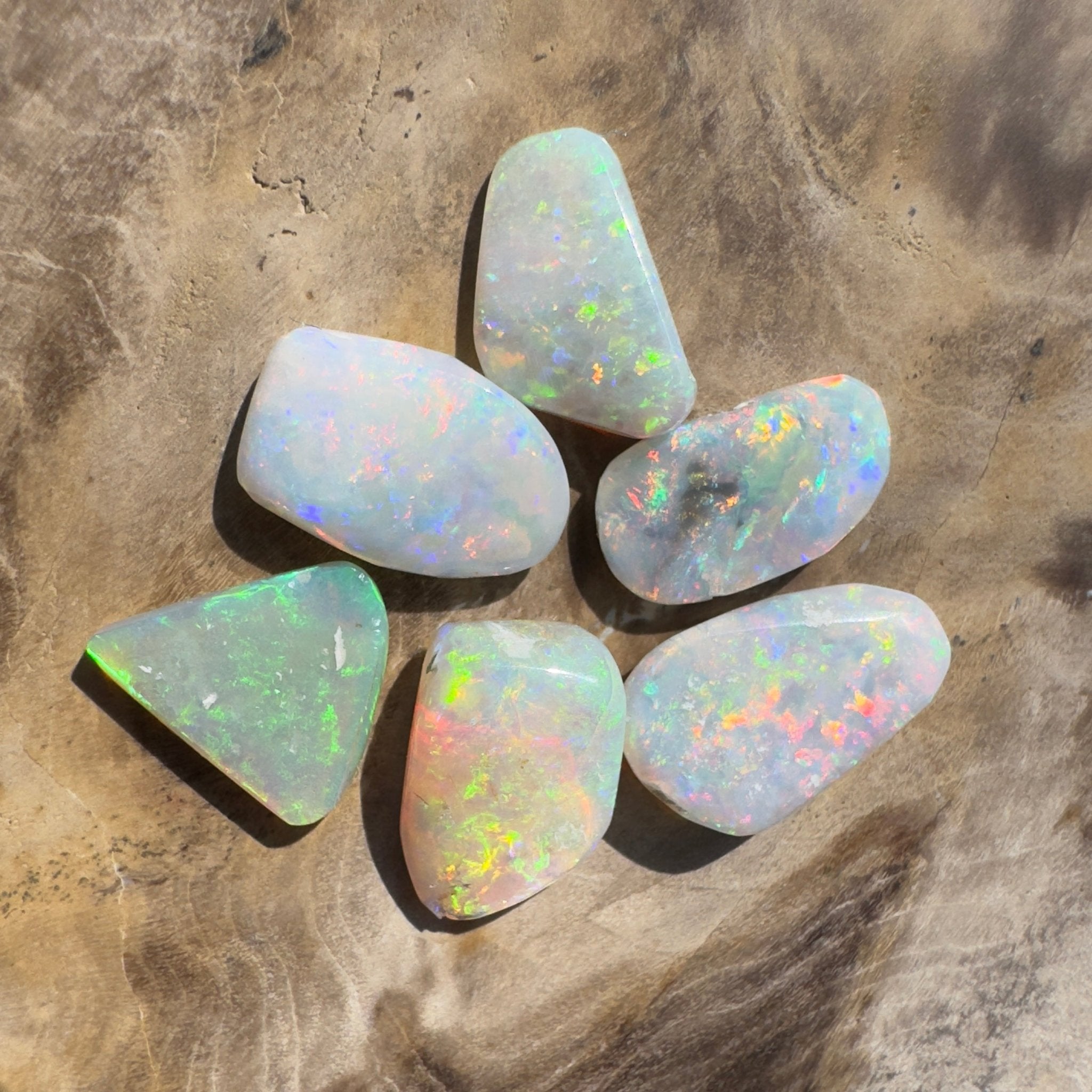 6.9ct Hand - cut Solid Coober Pedy Opal Parcel
