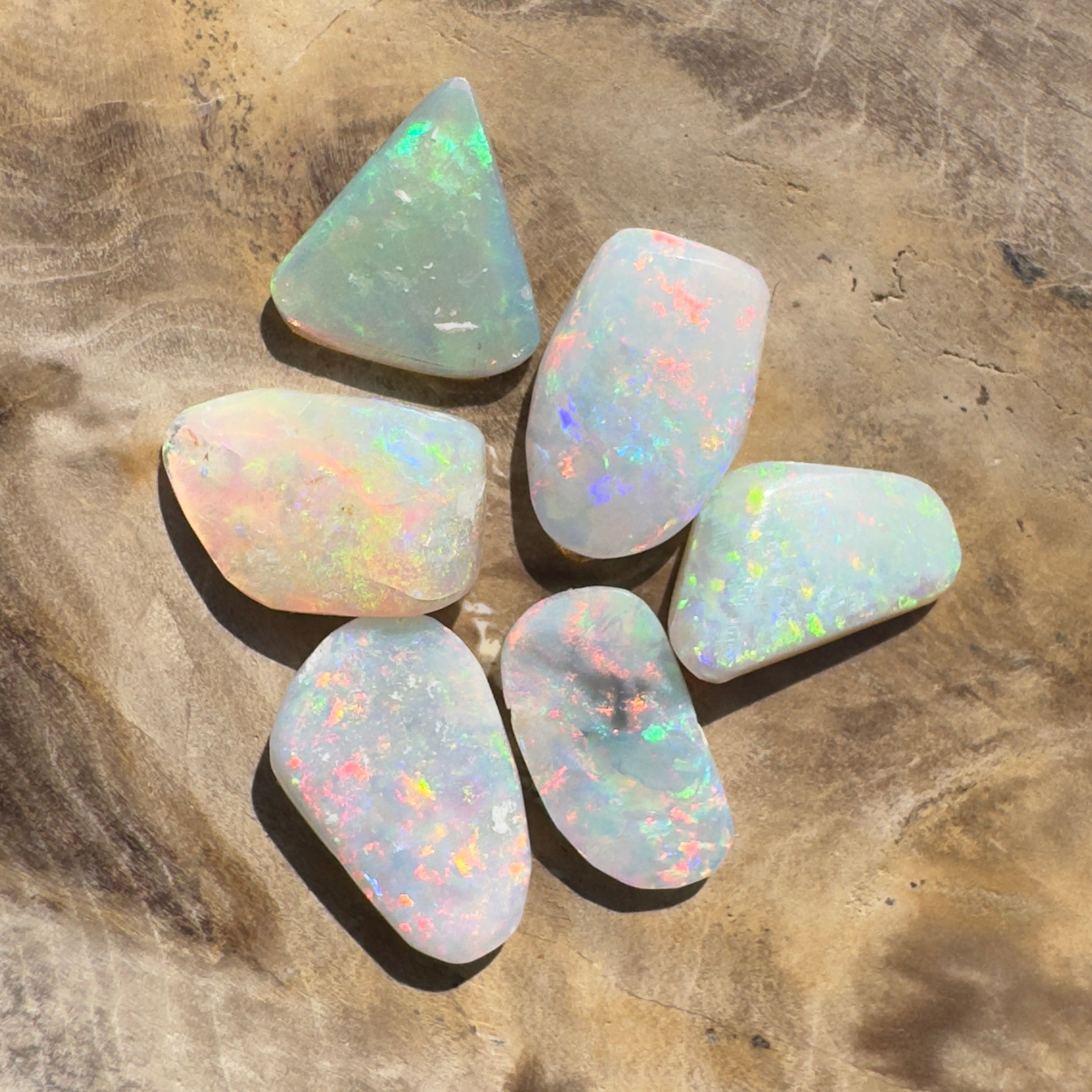 6.9ct Hand - cut Solid Coober Pedy Opal Parcel