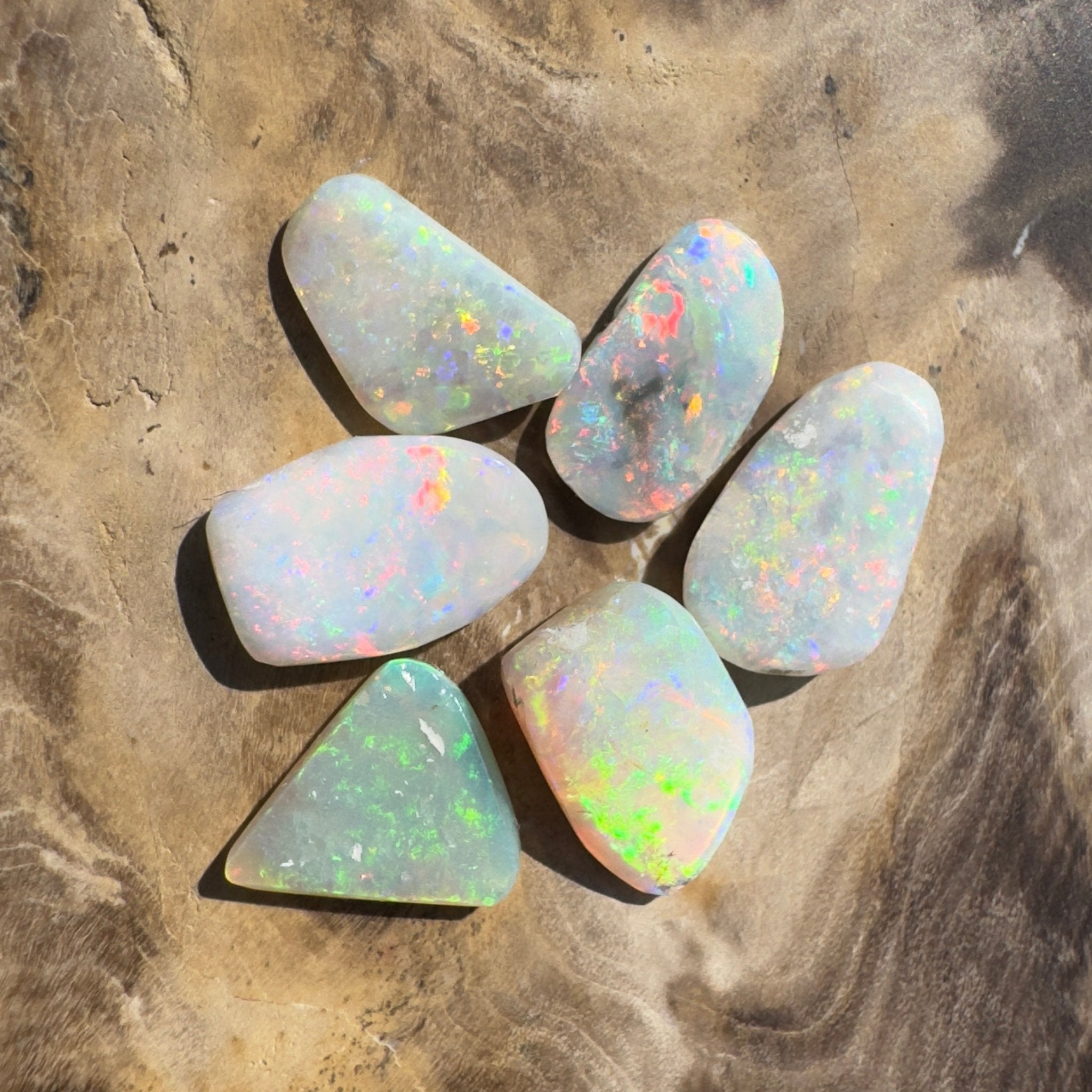 6.9ct Hand - cut Solid Coober Pedy Opal Parcel