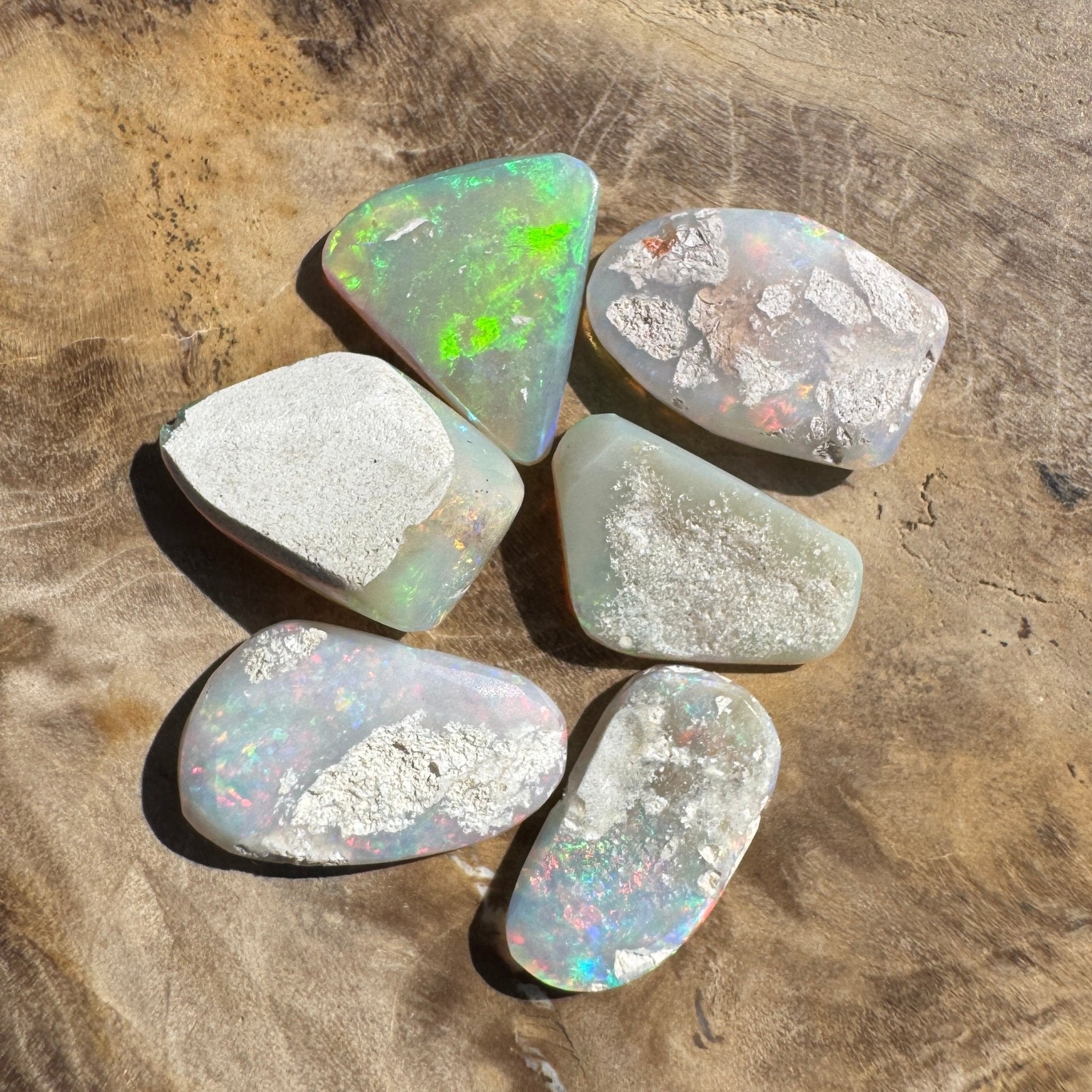 6.9ct Hand - cut Solid Coober Pedy Opal Parcel