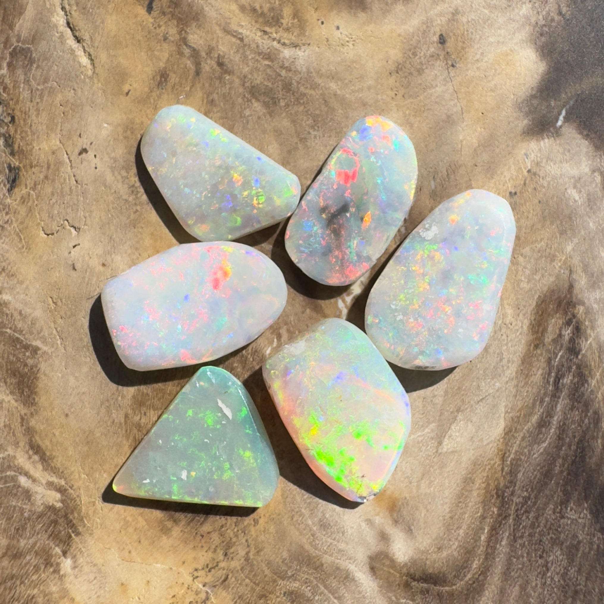 6.9ct Hand - cut Solid Coober Pedy Opal Parcel