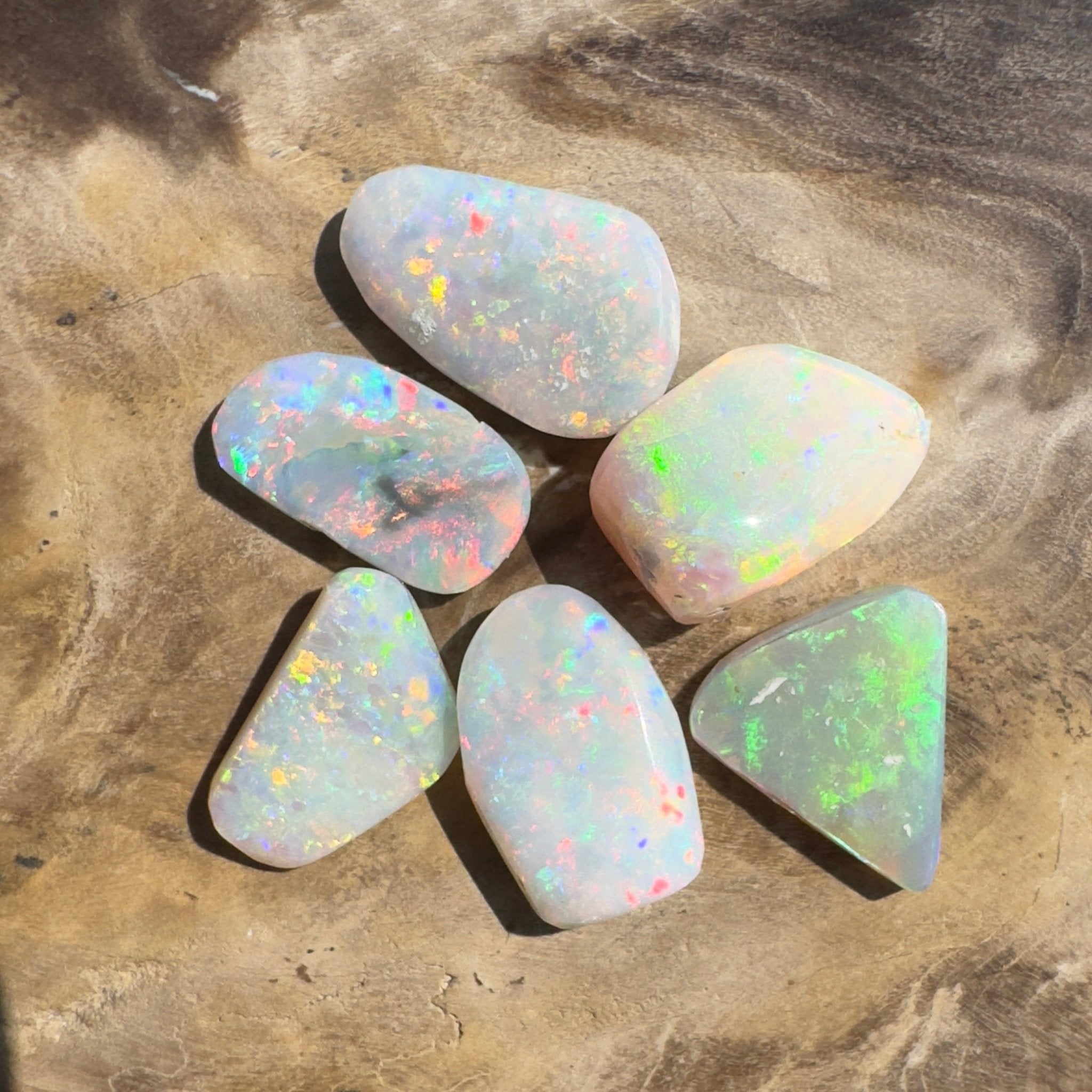 6.9ct Hand - cut Solid Coober Pedy Opal Parcel