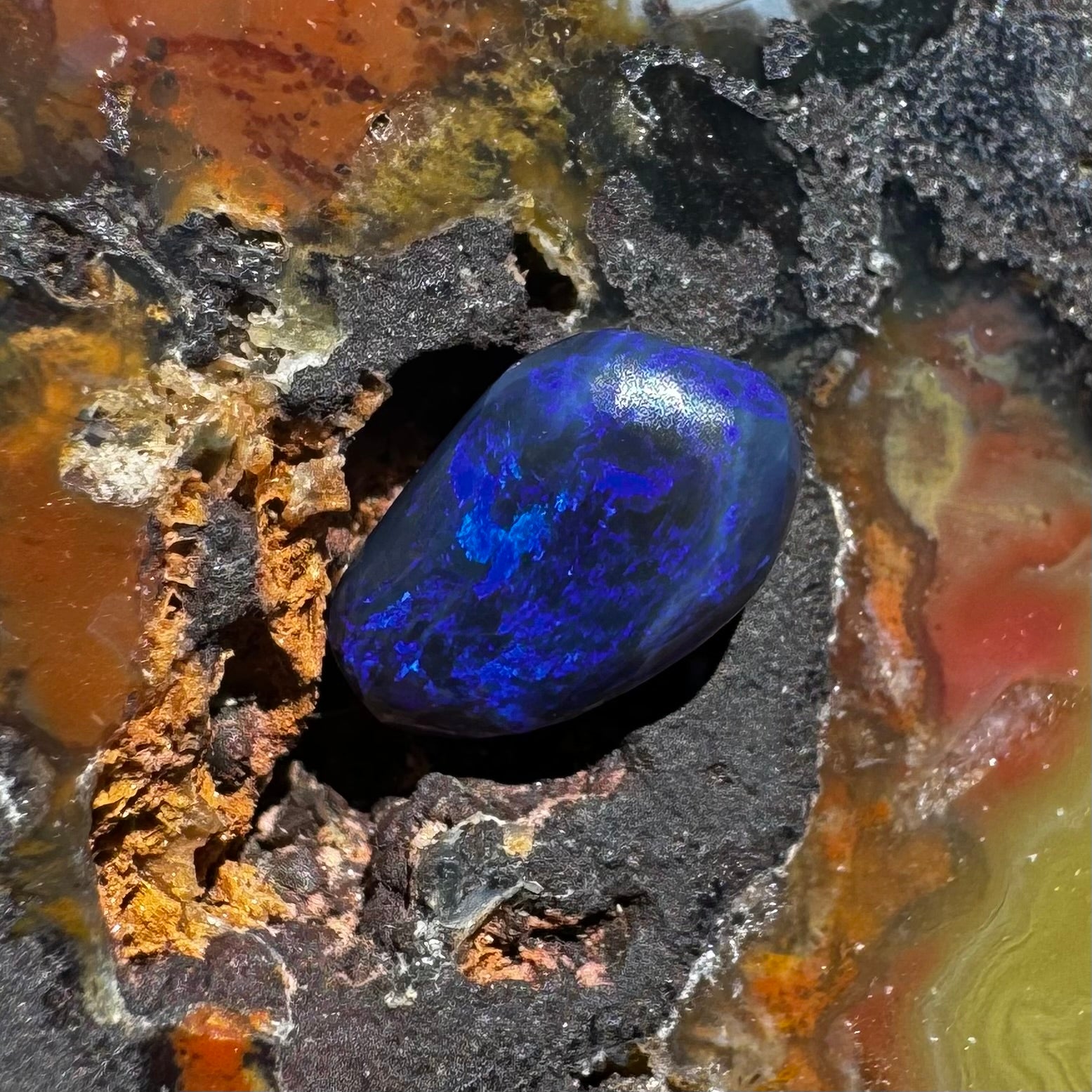 Lightning Ridge Black Opal 1.0carat Solid Hand-Cut Luxury - Iona Opal Australia