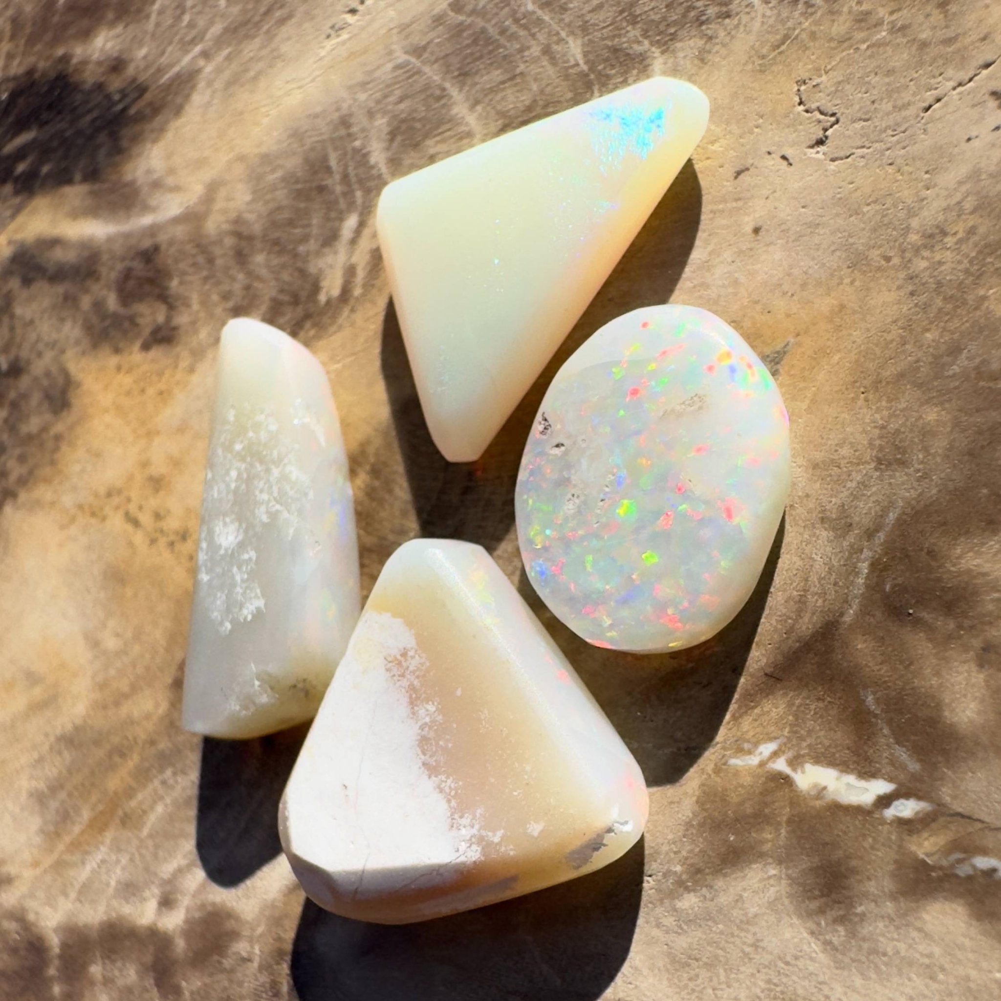 7ct Hand - cut Solid Coober Pedy Opal Parcel