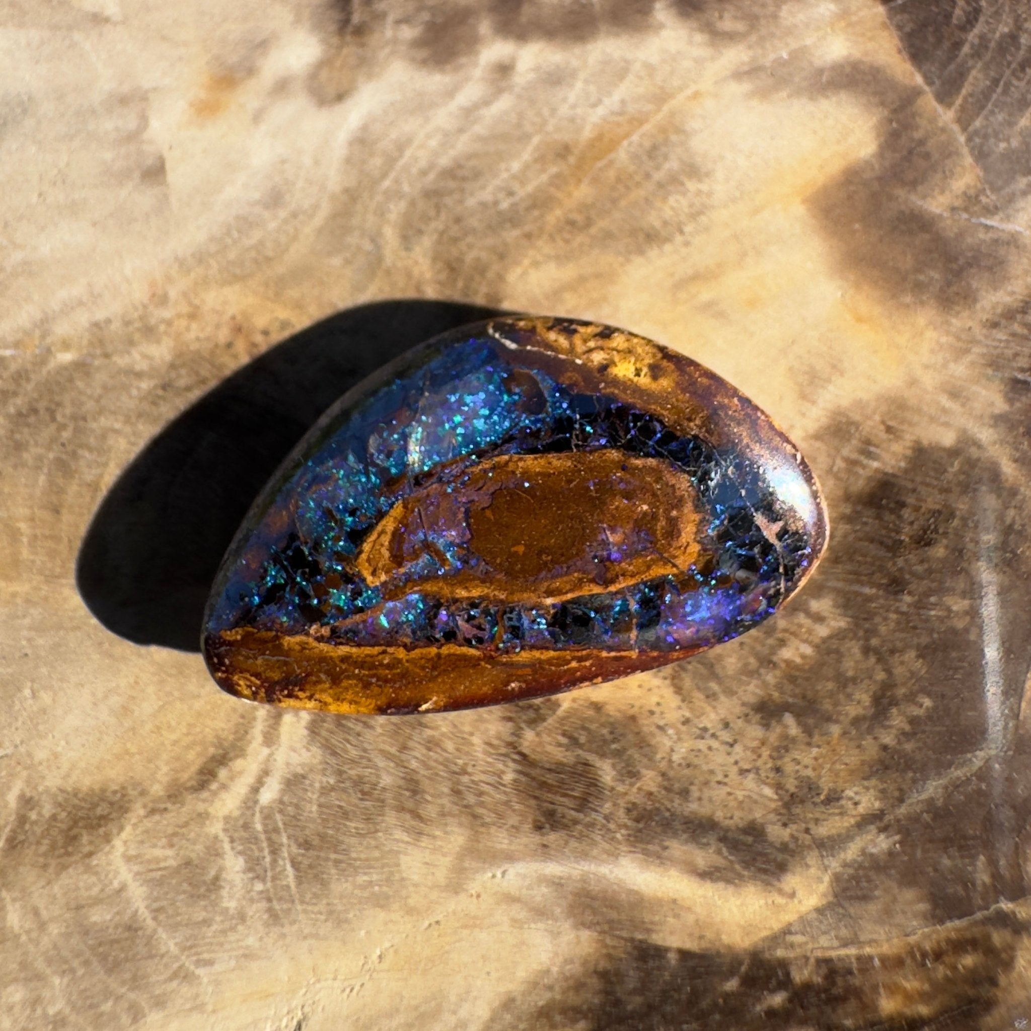 7ct Queensland Boulder Opal | Solid Australian Opal | Hand-Cut