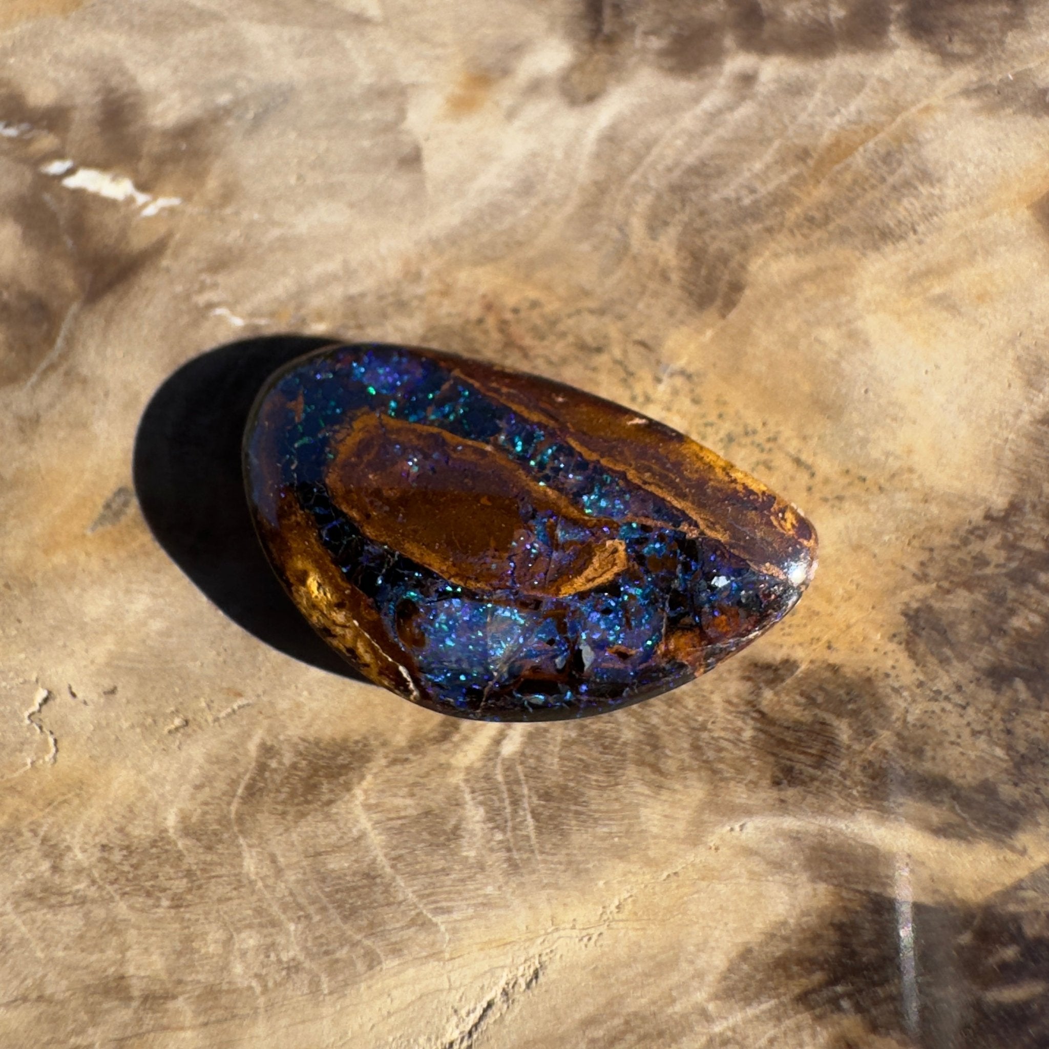 7ct Queensland Boulder Opal | Solid Australian Opal | Hand-Cut