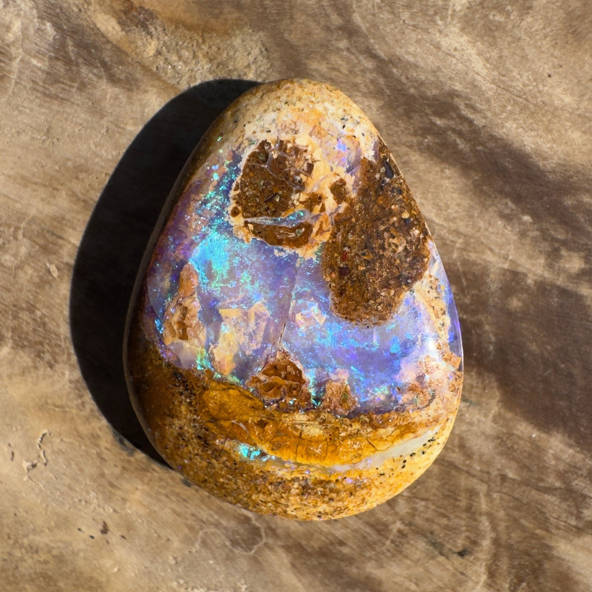 7ct Queensland Boulder Opal | Solid Australian Opal | Hand-Cut