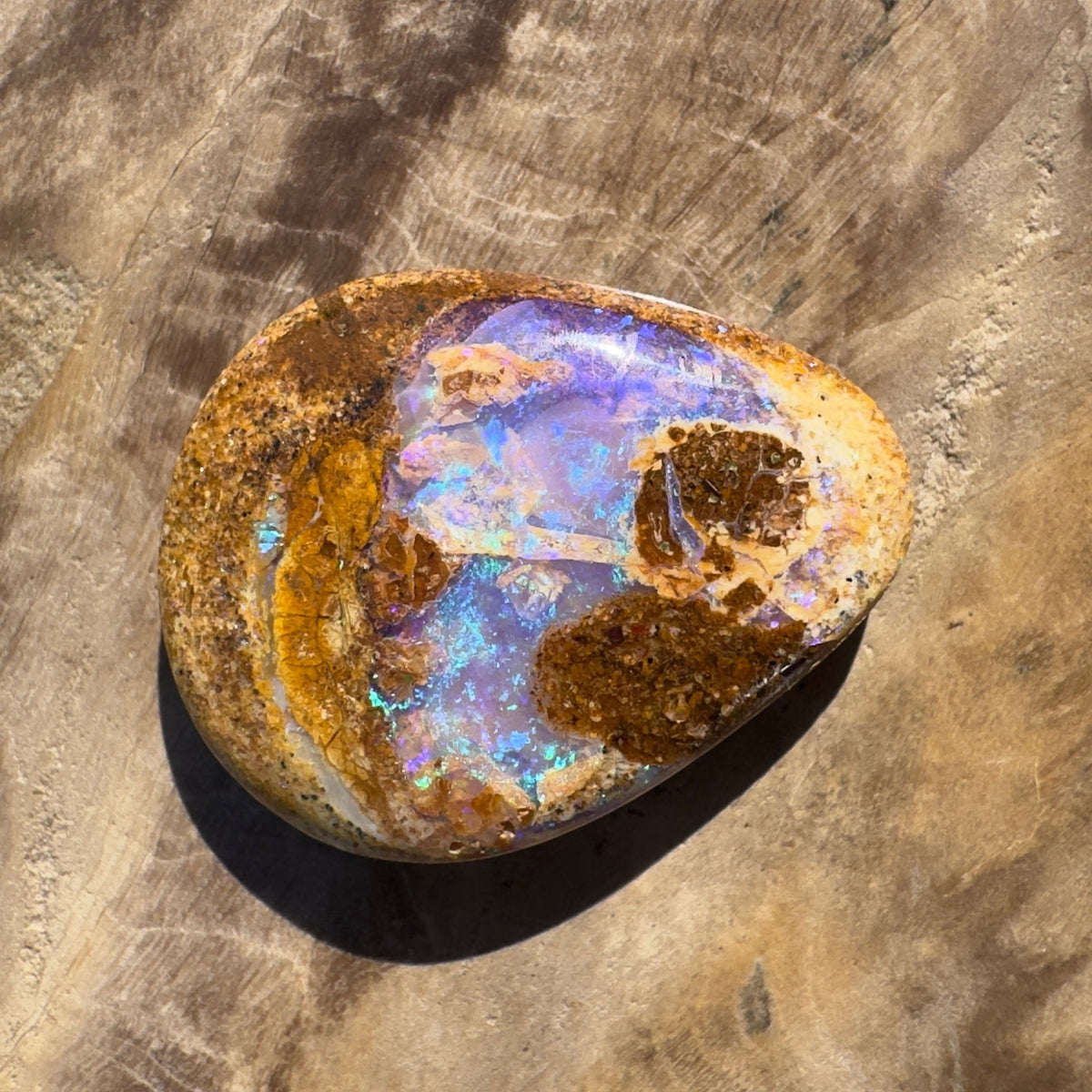 7ct Queensland Boulder Opal | Solid Australian Opal | Hand-Cut