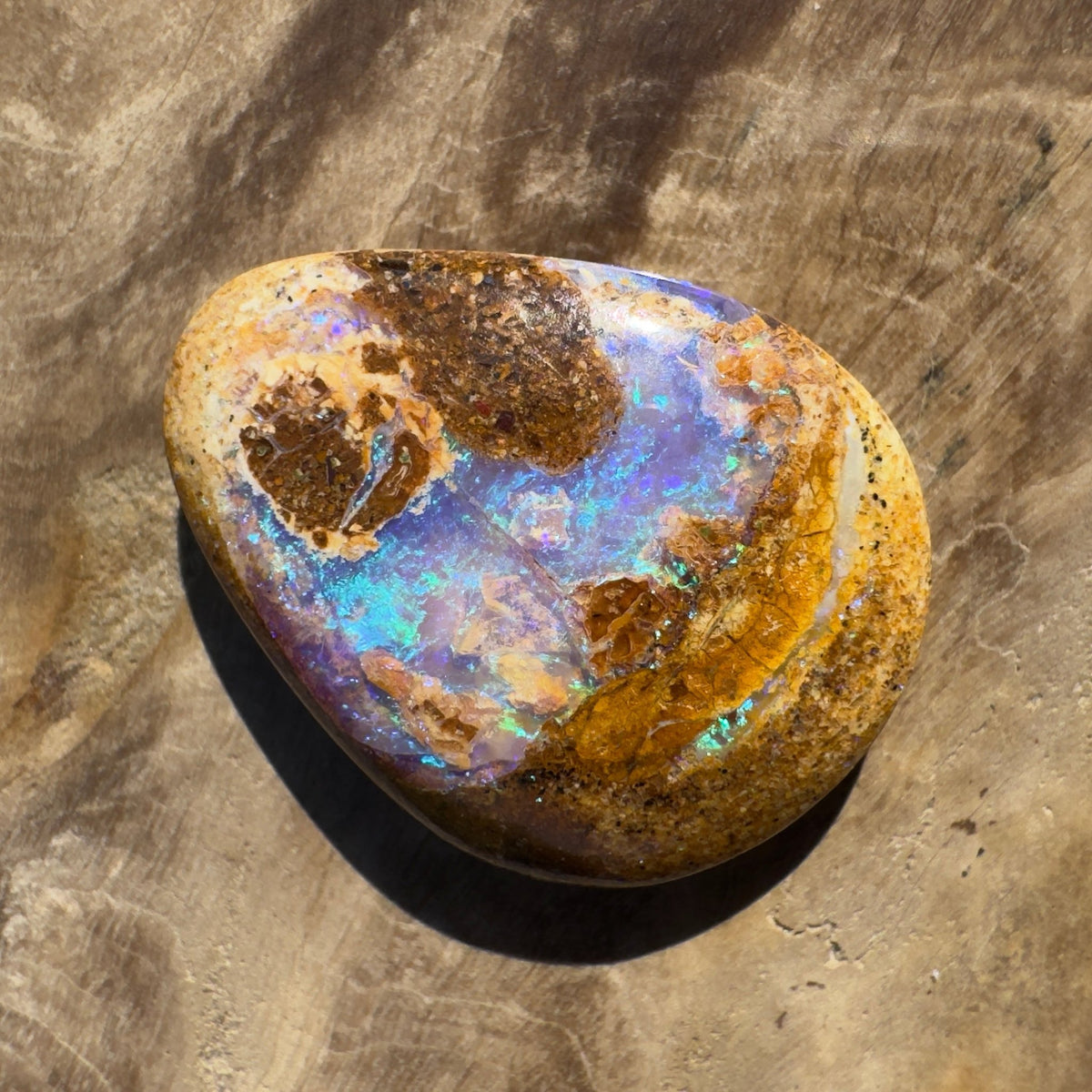 7ct Queensland Boulder Opal | Solid Australian Opal | Hand-Cut