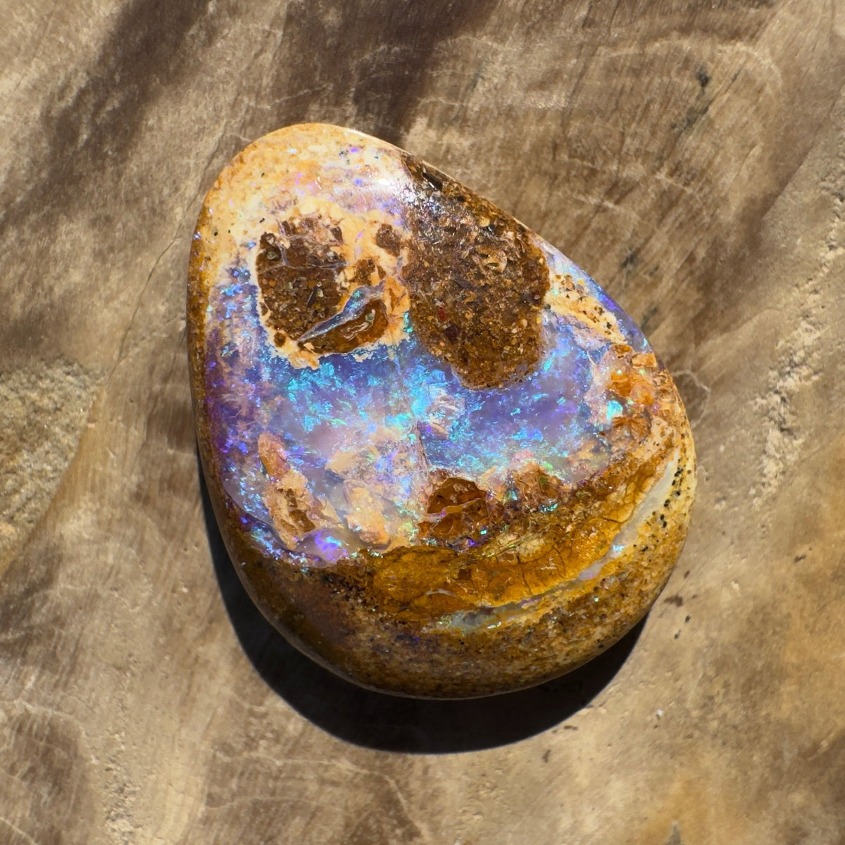 7ct Queensland Boulder Opal | Solid Australian Opal | Hand-Cut