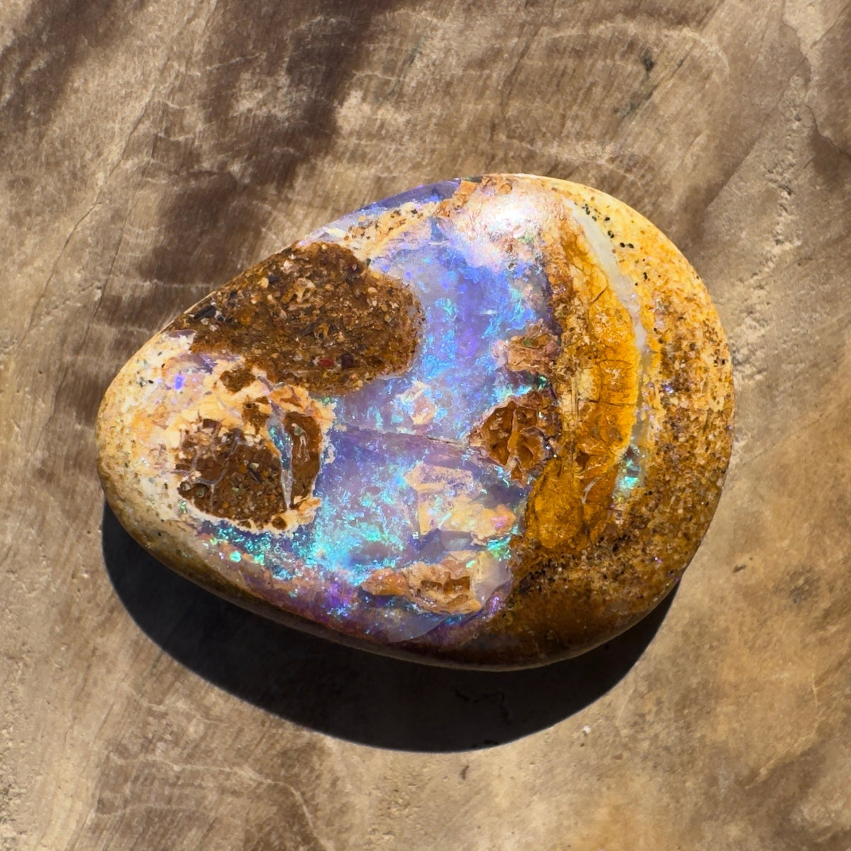 7ct Queensland Boulder Opal | Solid Australian Opal | Hand-Cut