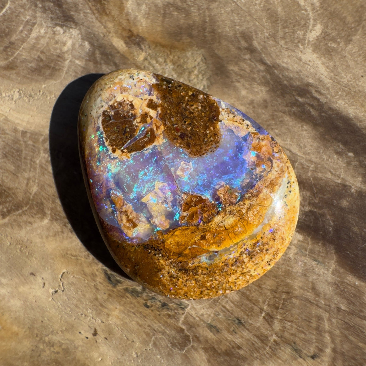 7ct Queensland Boulder Opal | Solid Australian Opal | Hand-Cut