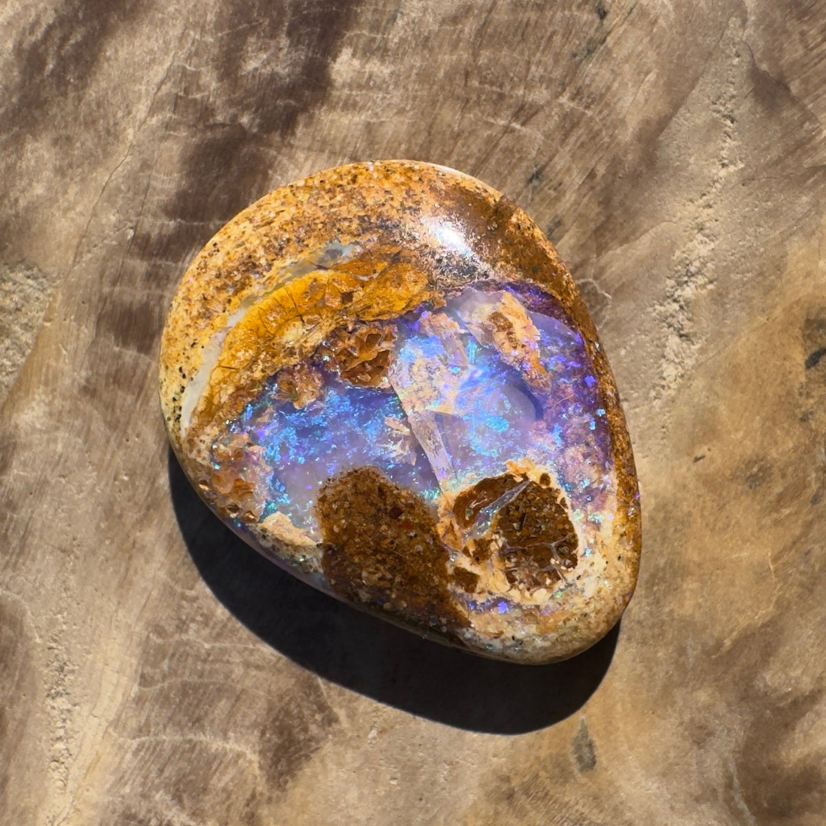 7ct Queensland Boulder Opal | Solid Australian Opal | Hand-Cut