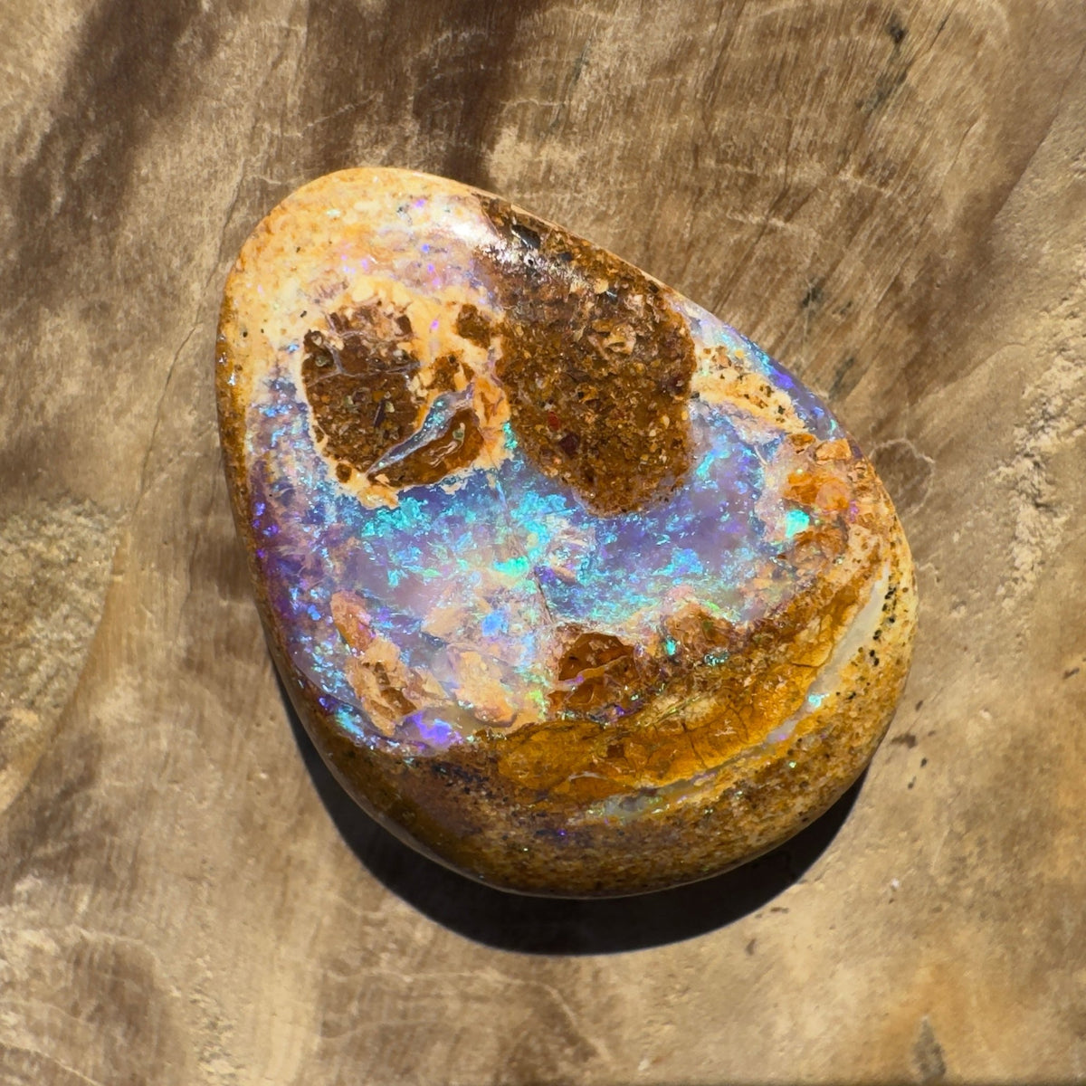7ct Queensland Boulder Opal | Solid Australian Opal | Hand-Cut