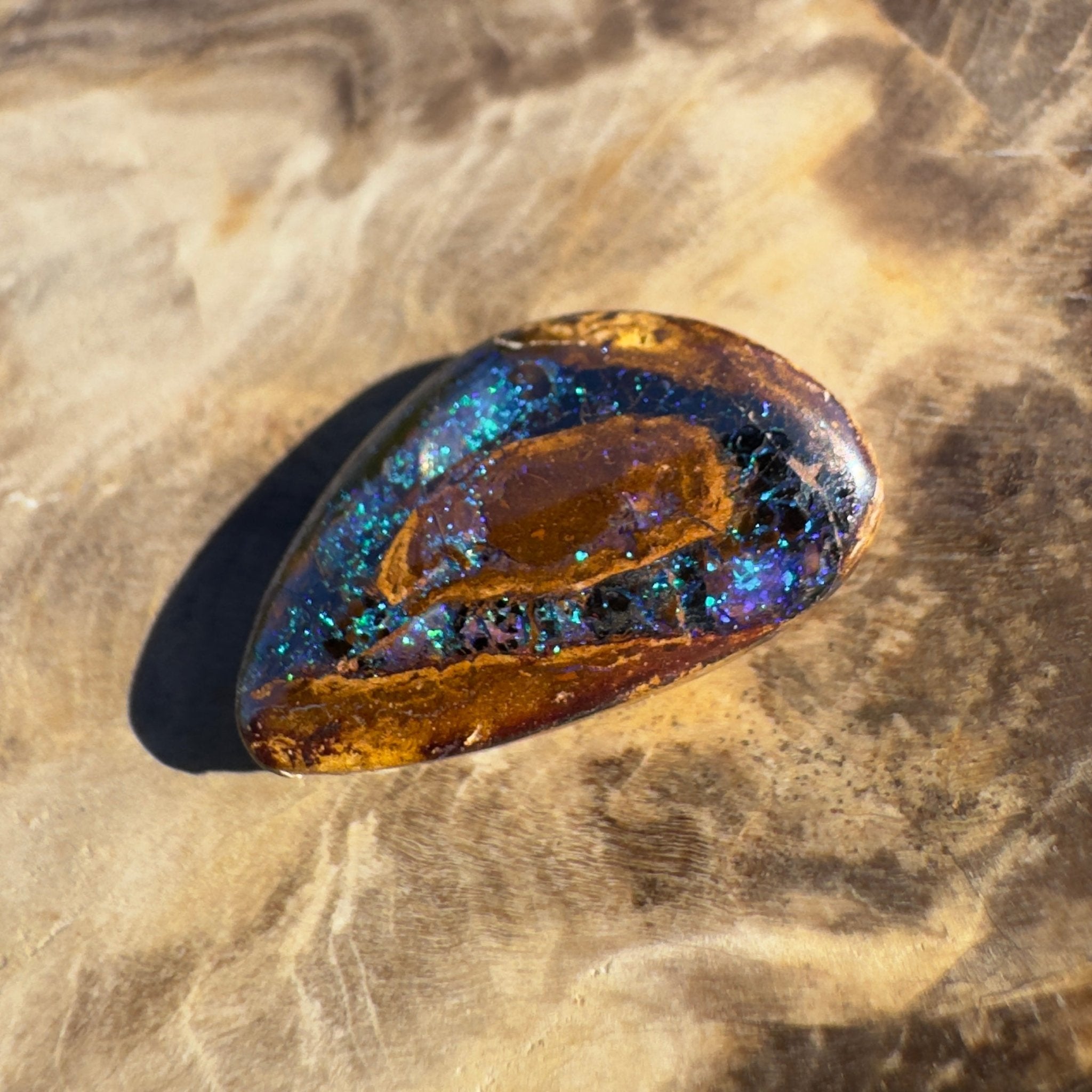 7ct Queensland Boulder Opal | Solid Australian Opal | Hand-Cut