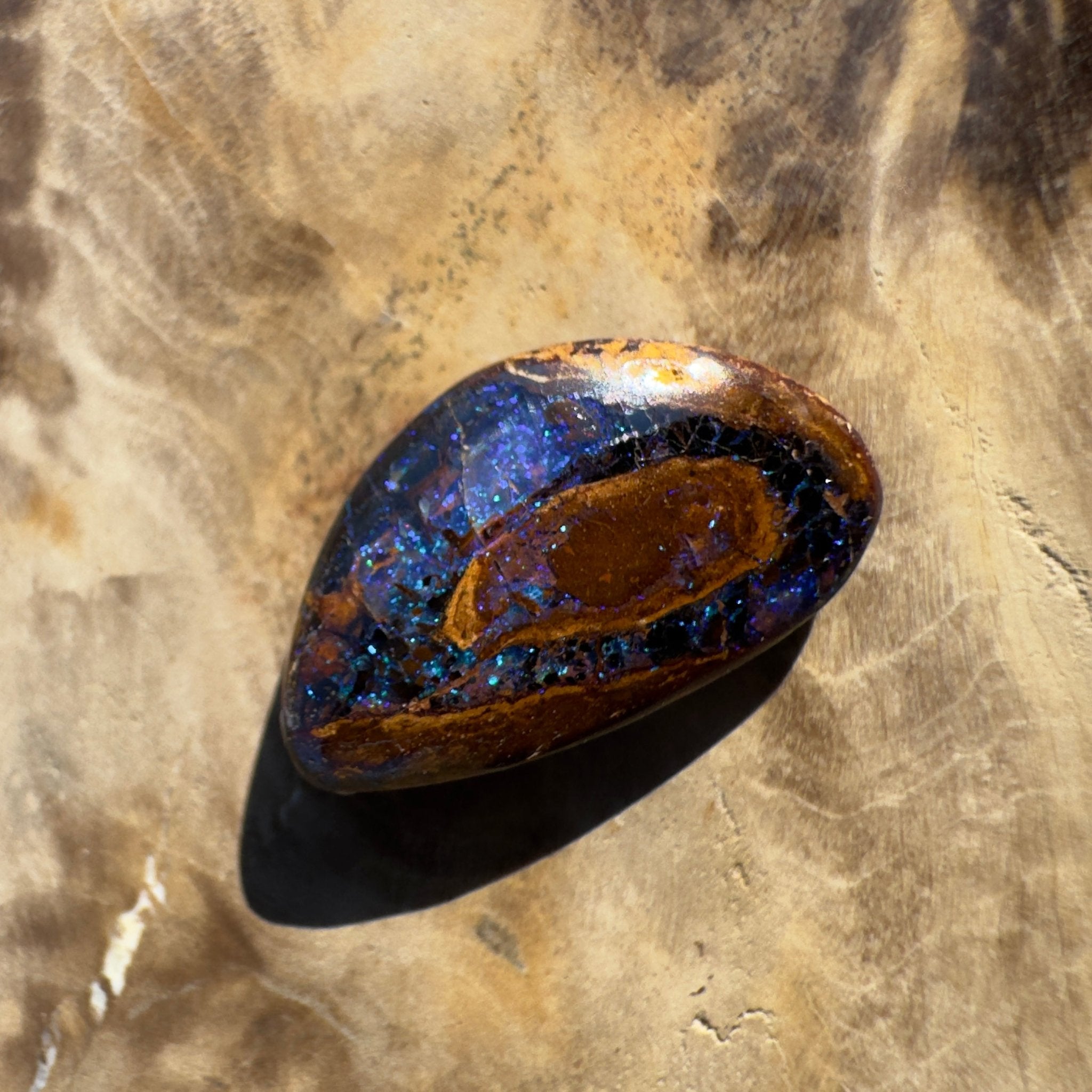 7ct Queensland Boulder Opal | Solid Australian Opal | Hand-Cut