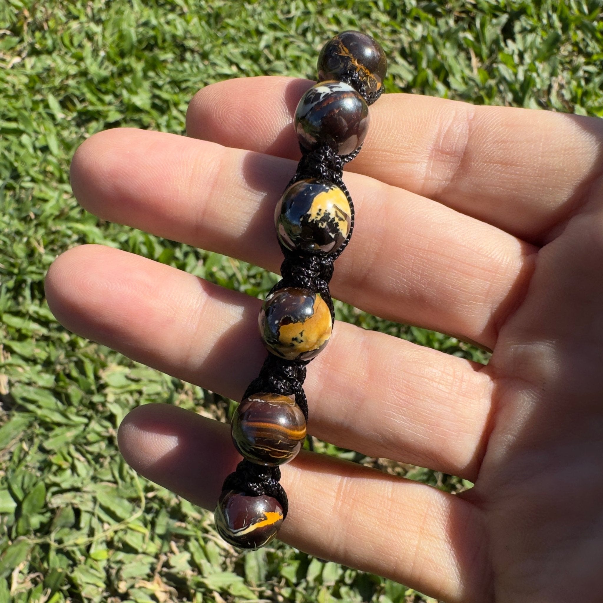 80ct Queensland Boulder Opal Bracelet ~ 'Channel Country Cord' | Paracord | Solid Australian Opal