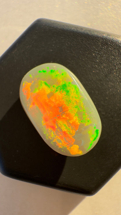 Lightning Ridge Semi Black Opal Picture Stone 2.6 Carat Solid Hand-Cut Luxury - Iona Opal Australia