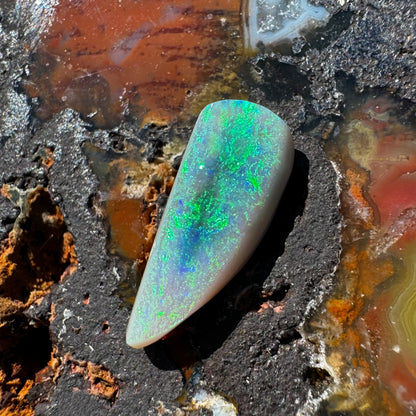 Lightning Ridge Semi-Black Opal 2.1carat Solid Hand-Cut Luxury - Iona Opal Australia