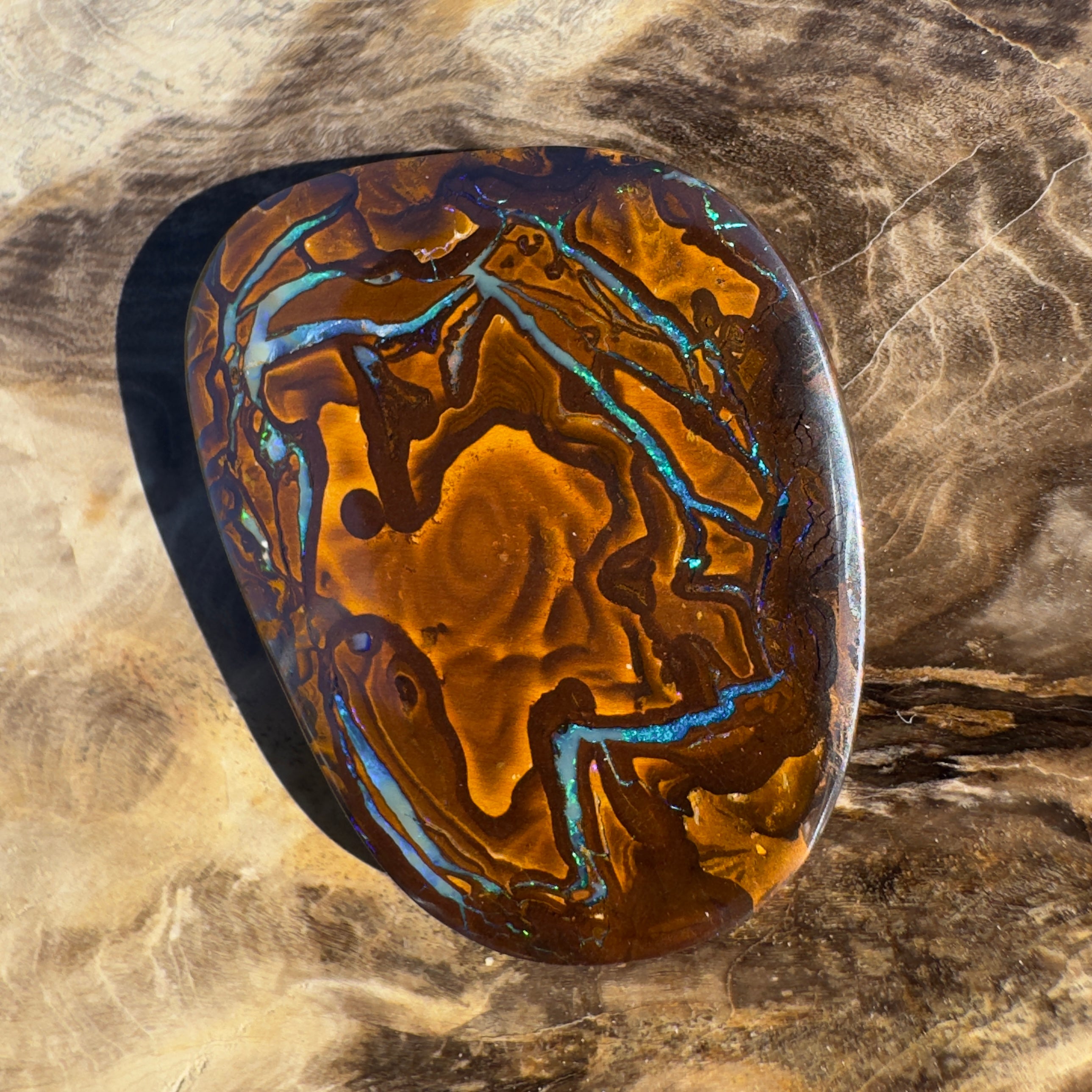 53ct Queensland Boulder Opal | Solid Australian Opal | Hand-Cut