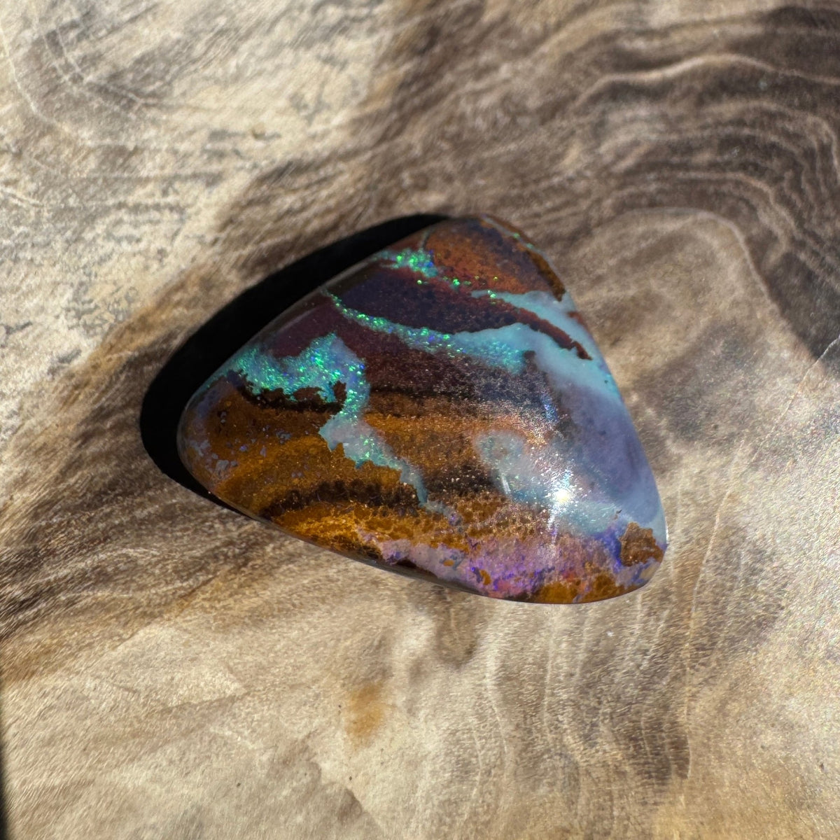 8ct Queensland Boulder Opal | Solid Australian Opal | Hand-Cut