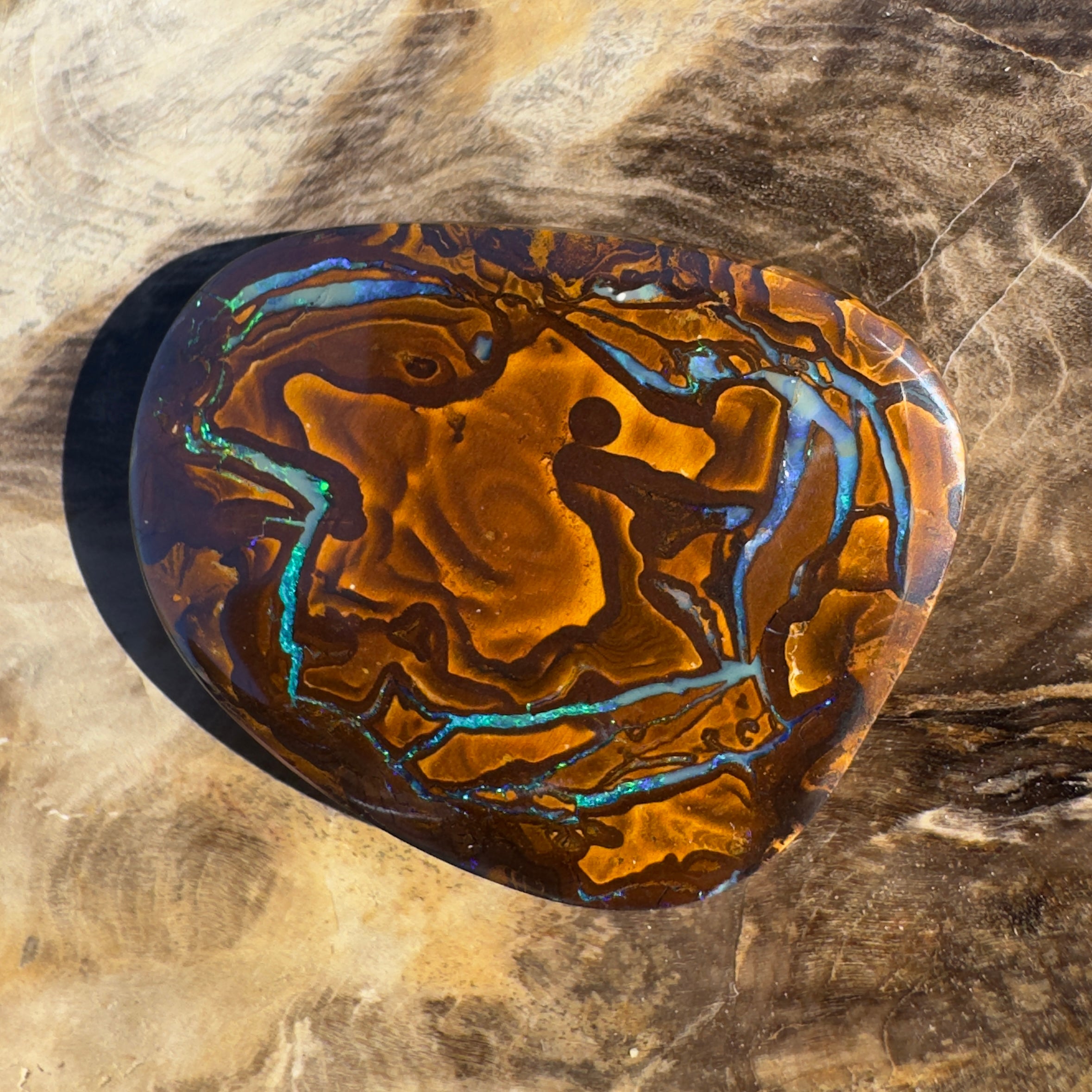 53ct Queensland Boulder Opal | Solid Australian Opal | Hand-Cut