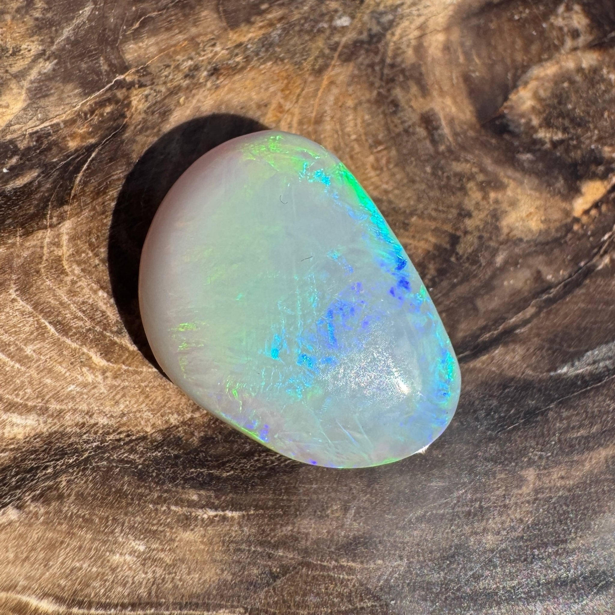 9.3ct Lightning Ridge Freeform Opal | Solid Australian Opal | Hand-Cut