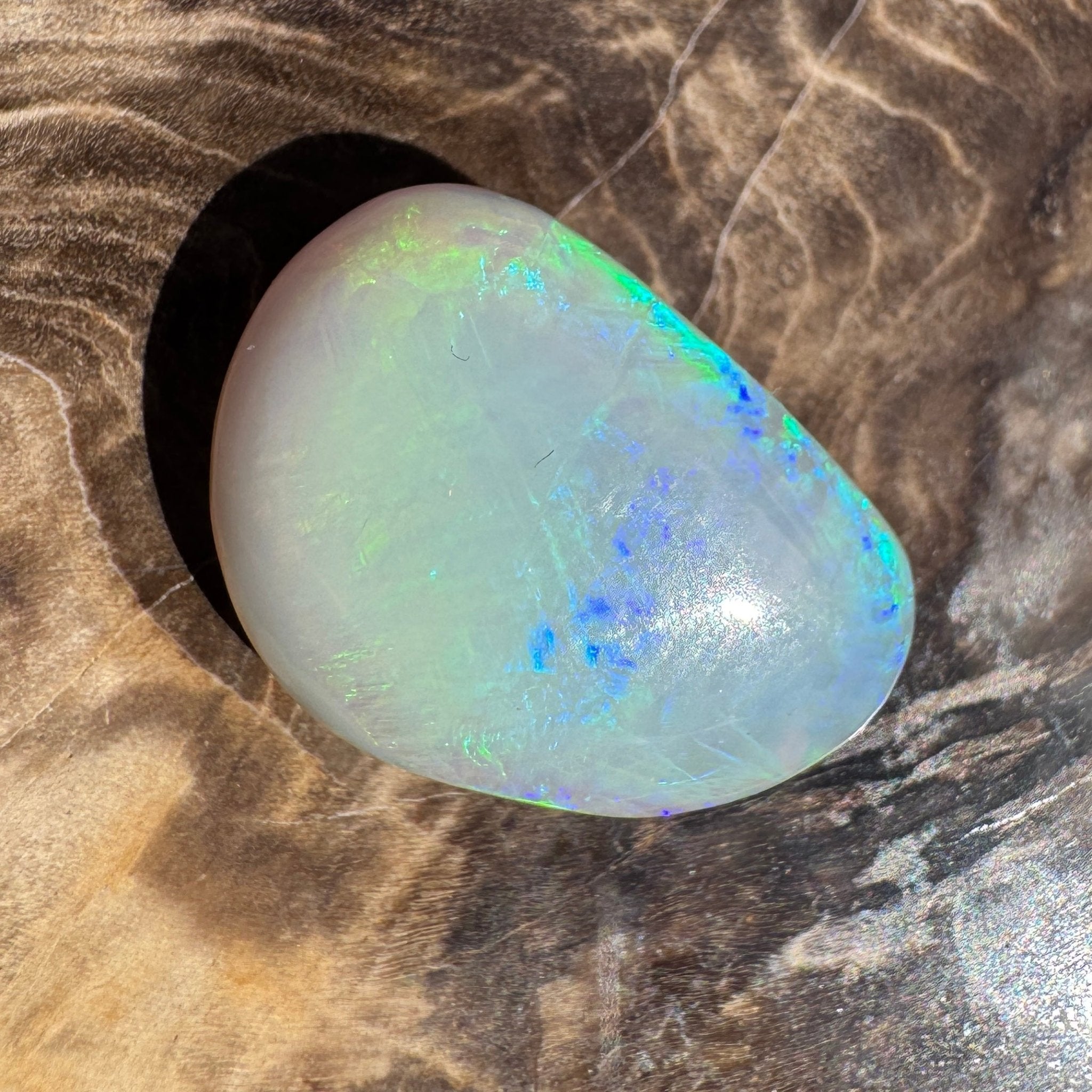 9.3ct Lightning Ridge Freeform Opal | Solid Australian Opal | Hand-Cut