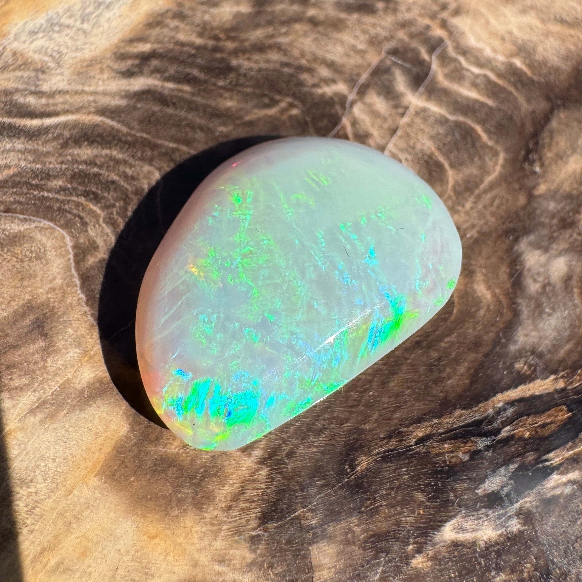 9.3ct Lightning Ridge Freeform Opal | Solid Australian Opal | Hand-Cut