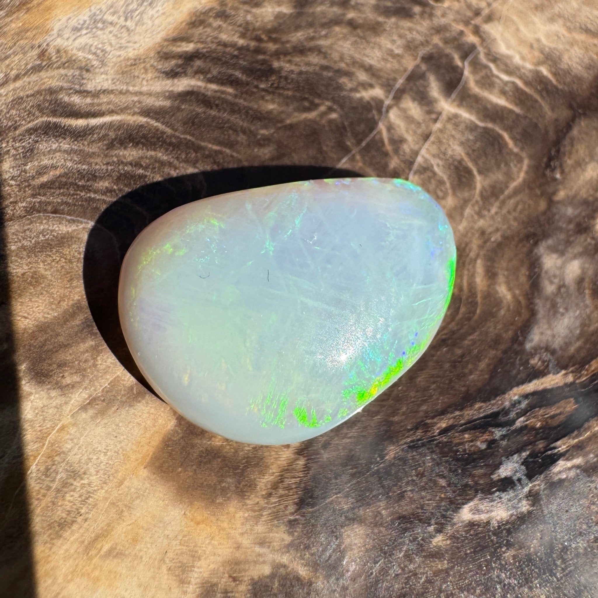 9.3ct Lightning Ridge Freeform Opal | Solid Australian Opal | Hand-Cut