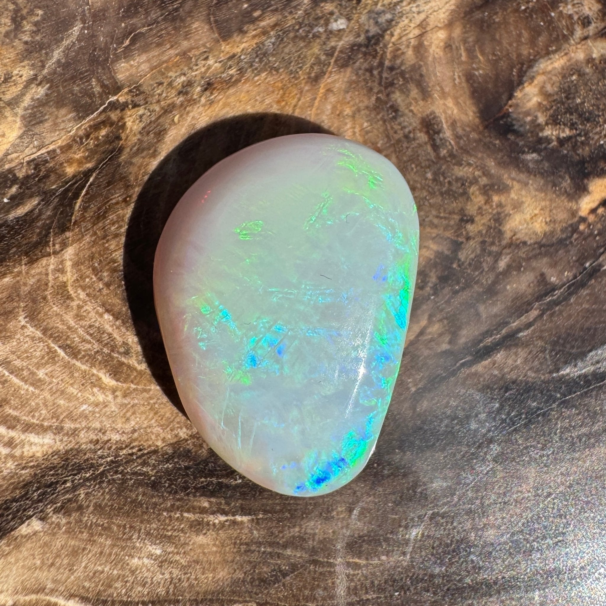 9.3ct Lightning Ridge Freeform Opal | Solid Australian Opal | Hand-Cut