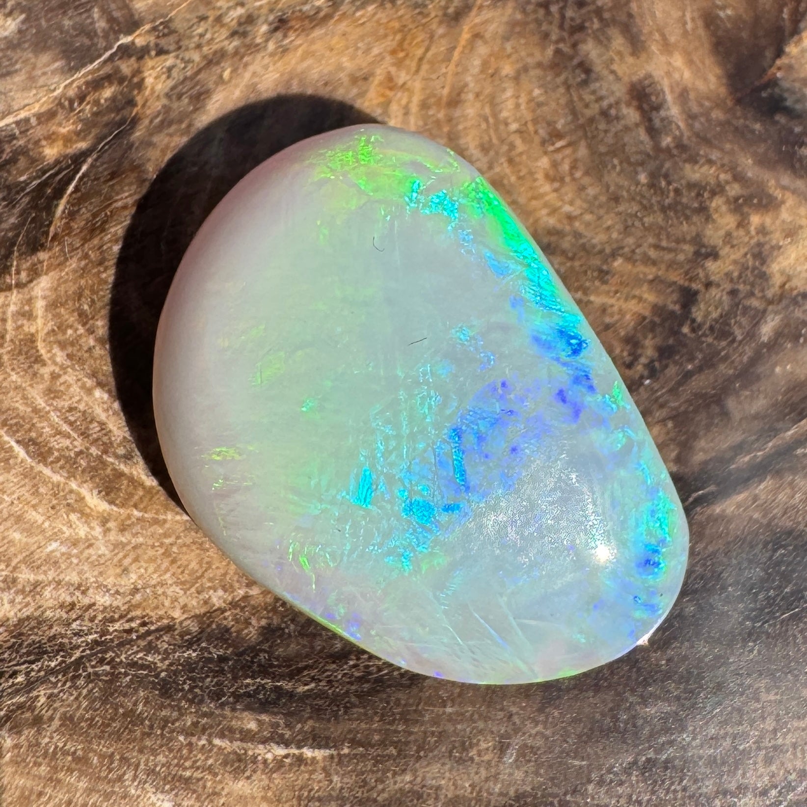 9.3ct Lightning Ridge Freeform Opal | Solid Australian Opal | Hand-Cut