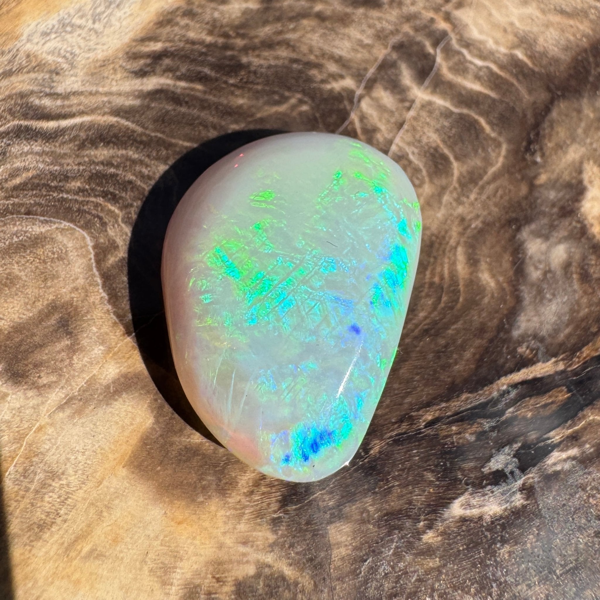 9.3ct Lightning Ridge Freeform Opal | Solid Australian Opal | Hand-Cut
