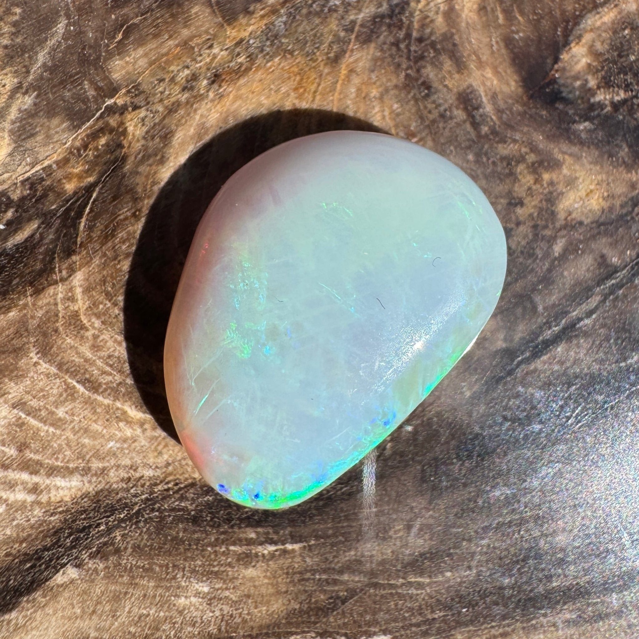 9.3ct Lightning Ridge Freeform Opal | Solid Australian Opal | Hand-Cut