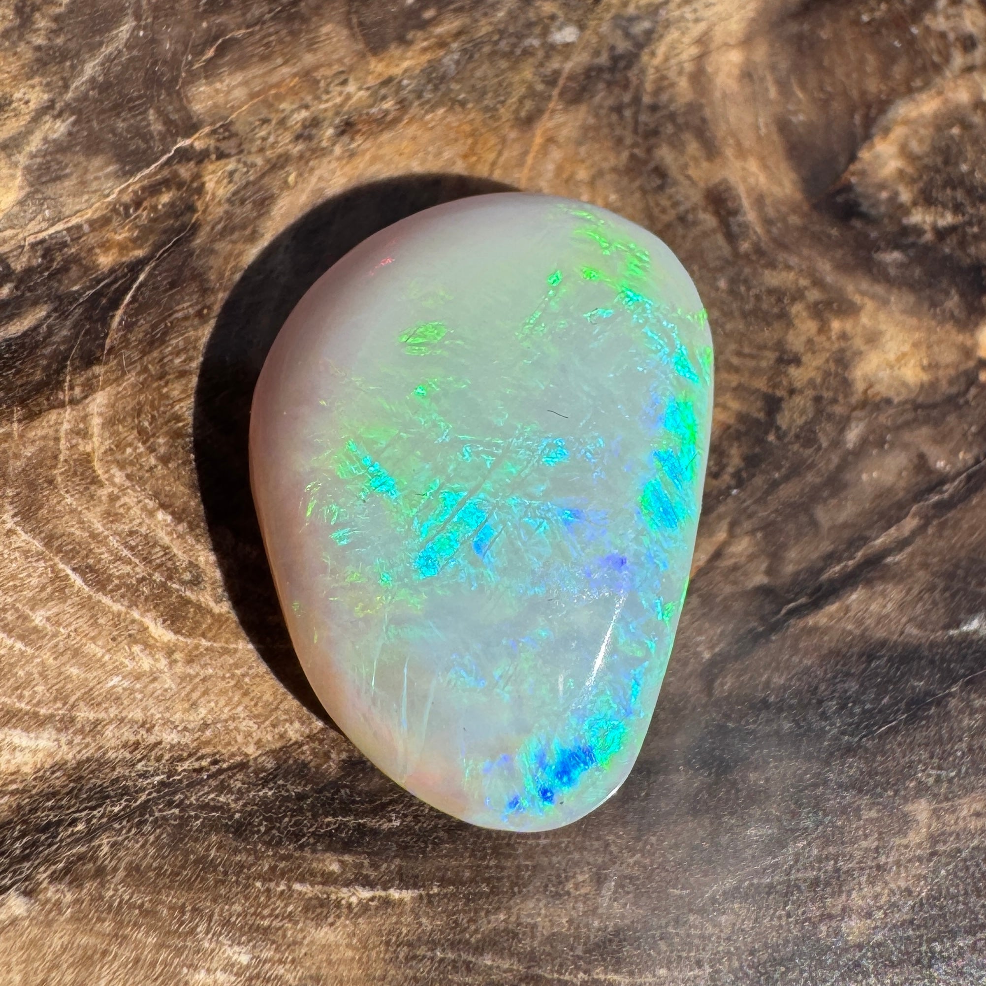 9.3ct Lightning Ridge Freeform Opal | Solid Australian Opal | Hand-Cut