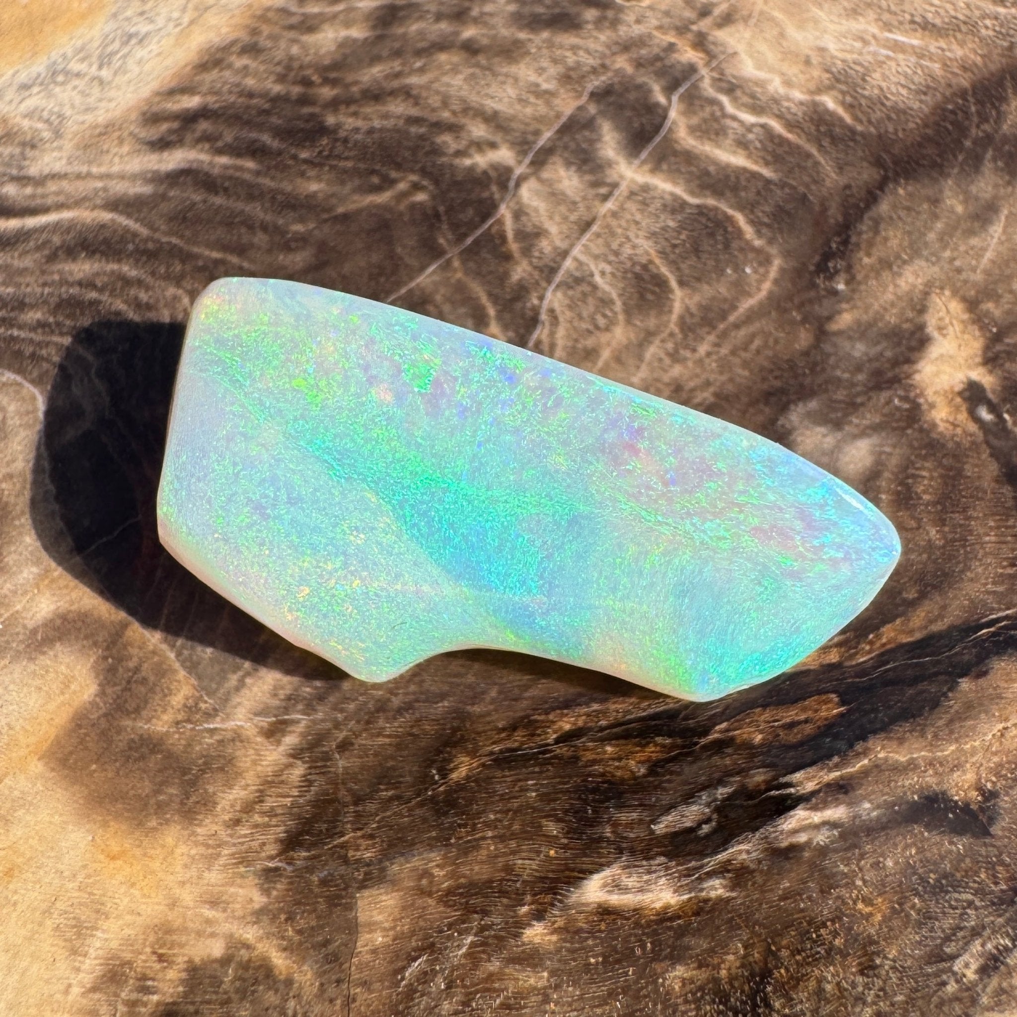 9.3ct Lightning Ridge Opal | Solid Australian Opal | Hand-Cut