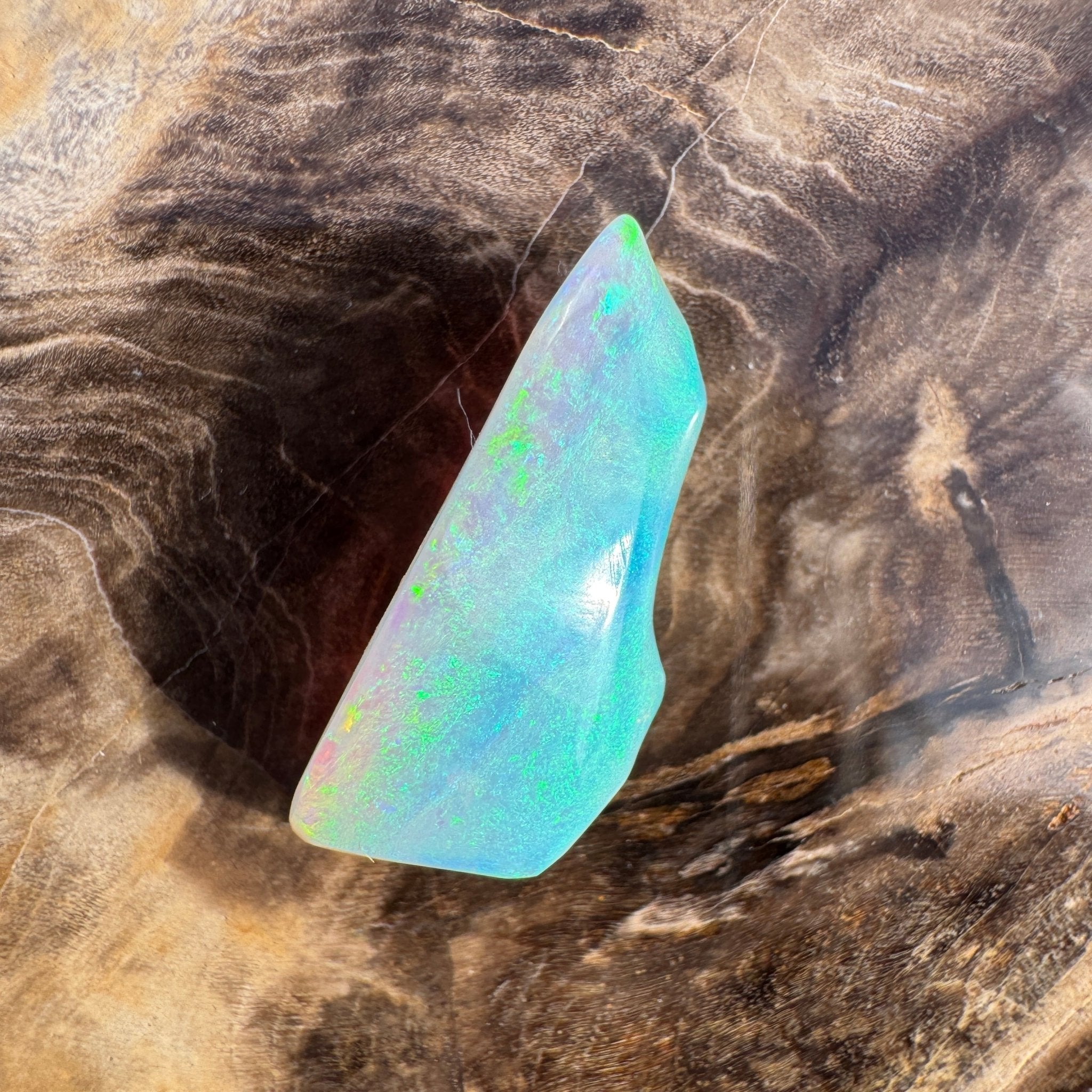 9.3ct Lightning Ridge Opal | Solid Australian Opal | Hand-Cut