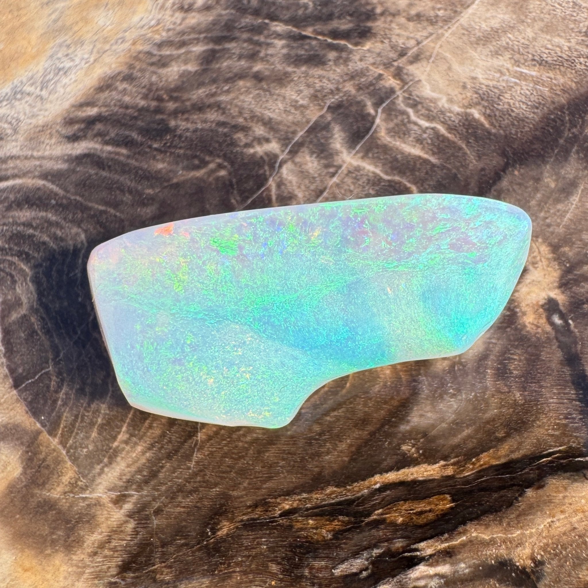 9.3ct Lightning Ridge Opal | Solid Australian Opal | Hand-Cut